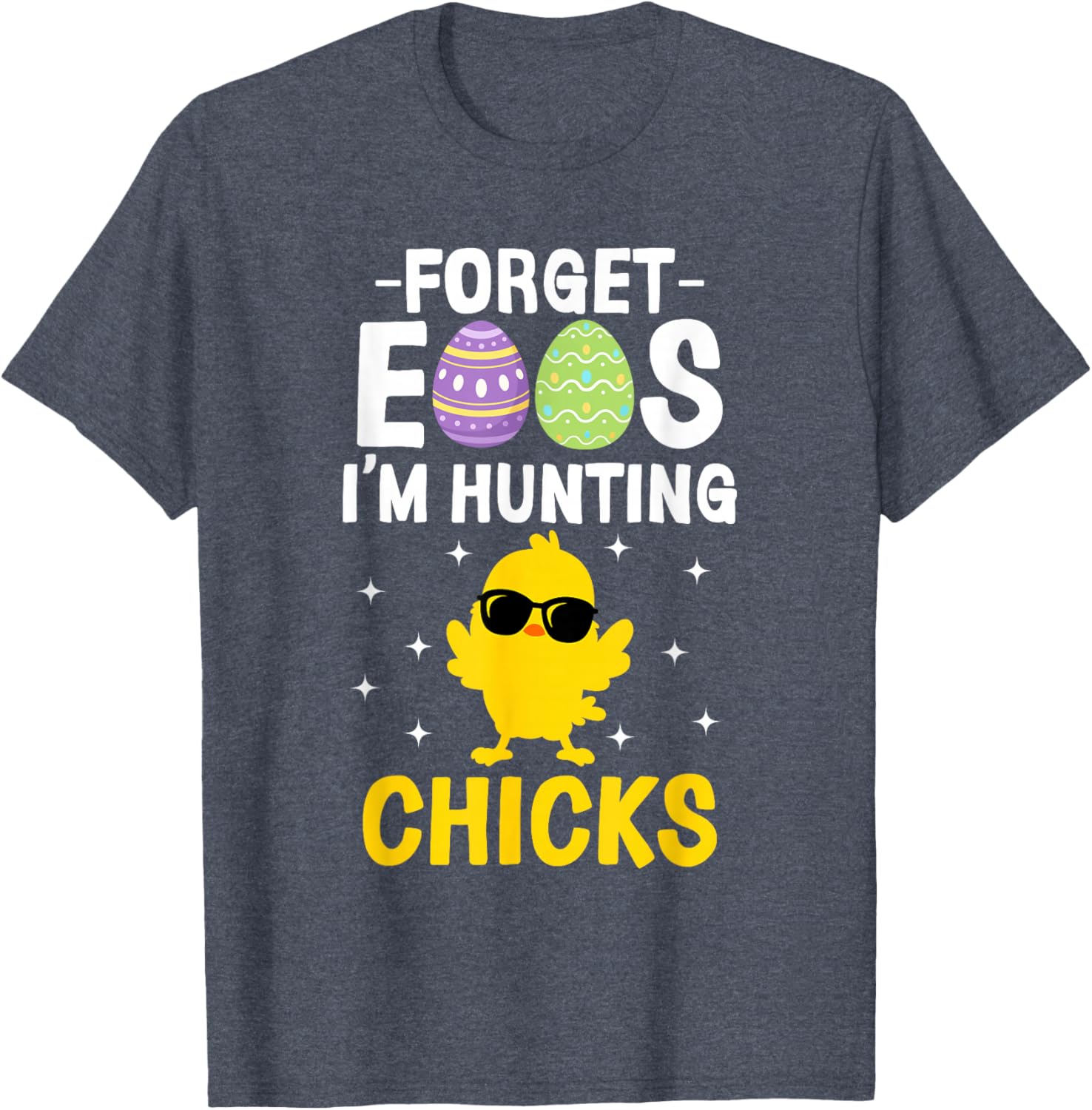 Funny Easter T-Shirt for Boys - Forget Eggs I'm Hunting Chicks Apparel - 6