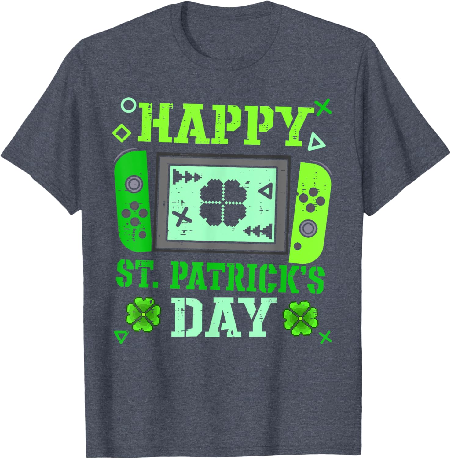 Happy St Patrick's Day Lucky Gamer T-Shirt for Boys and Men - 1