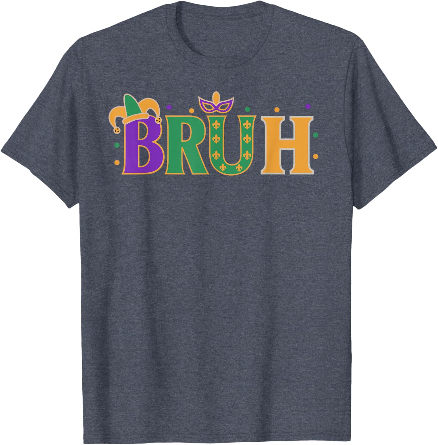 Mardi Gras Bruh Shirt for Boys Teens and Men Fun Festive T-Shirt - 2