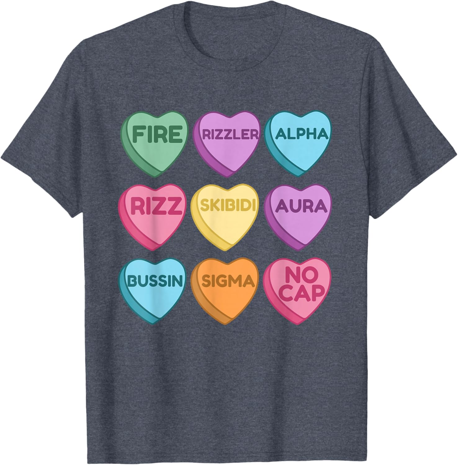 Skibidi Valentine's Day Funny Rizz T-Shirt for Trendy Love Birds - 8