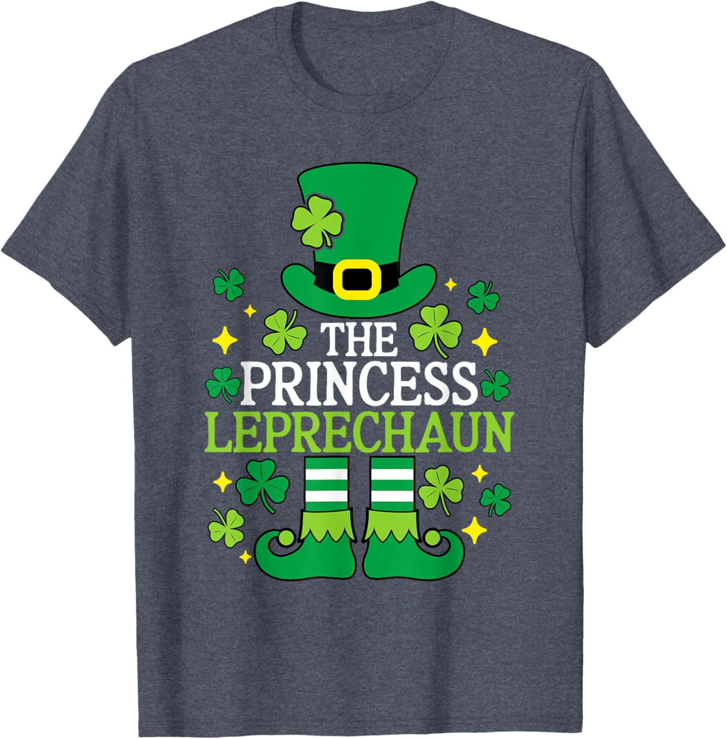 Charming Princess Leprechaun Family Matching T-Shirts for St Patrick's Day - 1