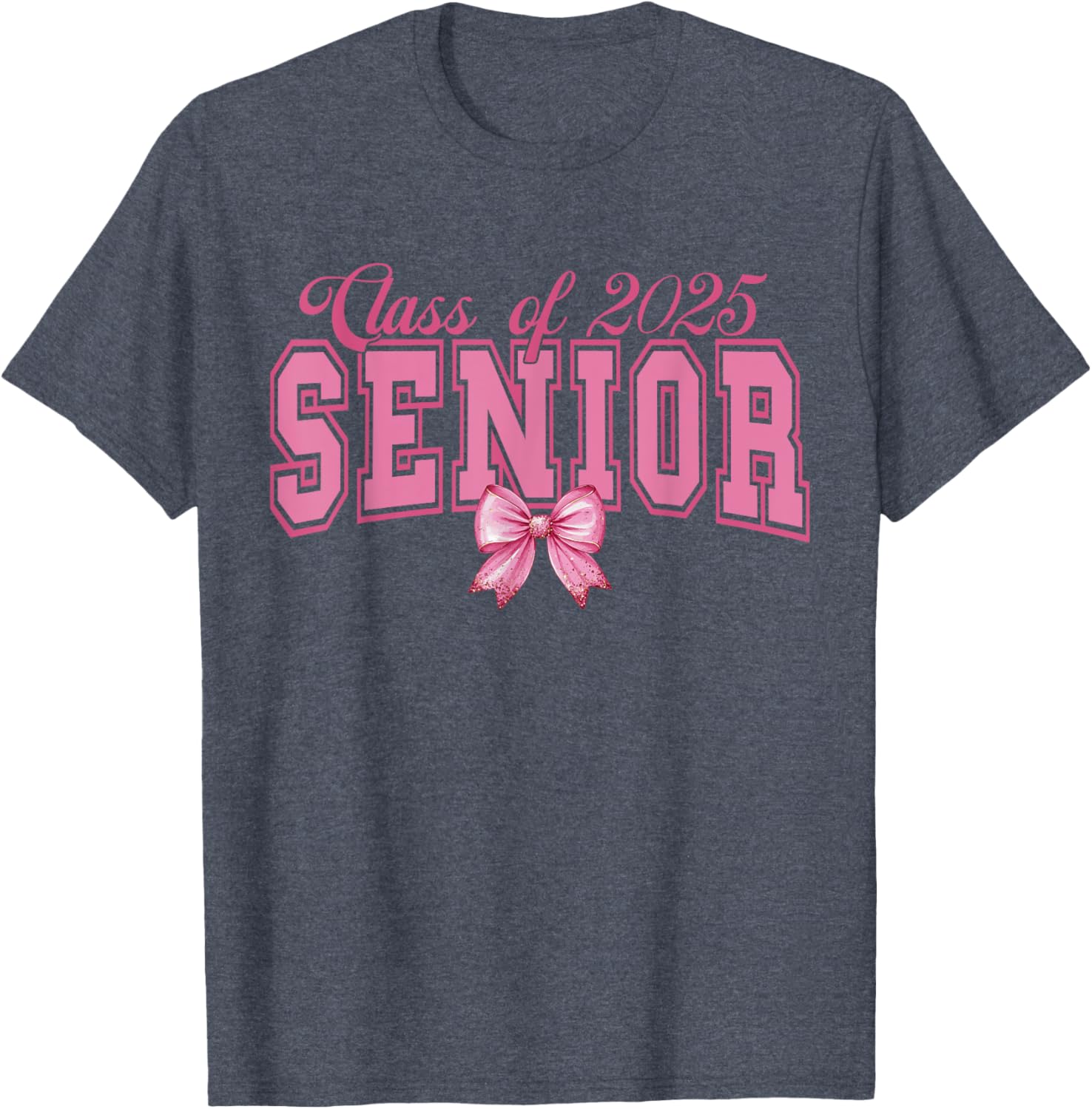 Class of 2025 Graduation Bow Tee Stylish T-Shirt for Proud Grads - 17