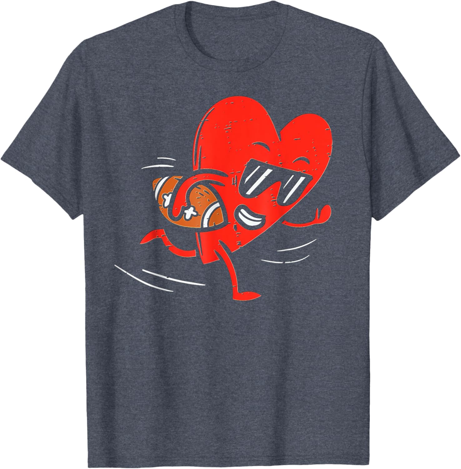 Heart Football Valentines Day T-Shirt for Boys - Perfect Sports Gift - 5