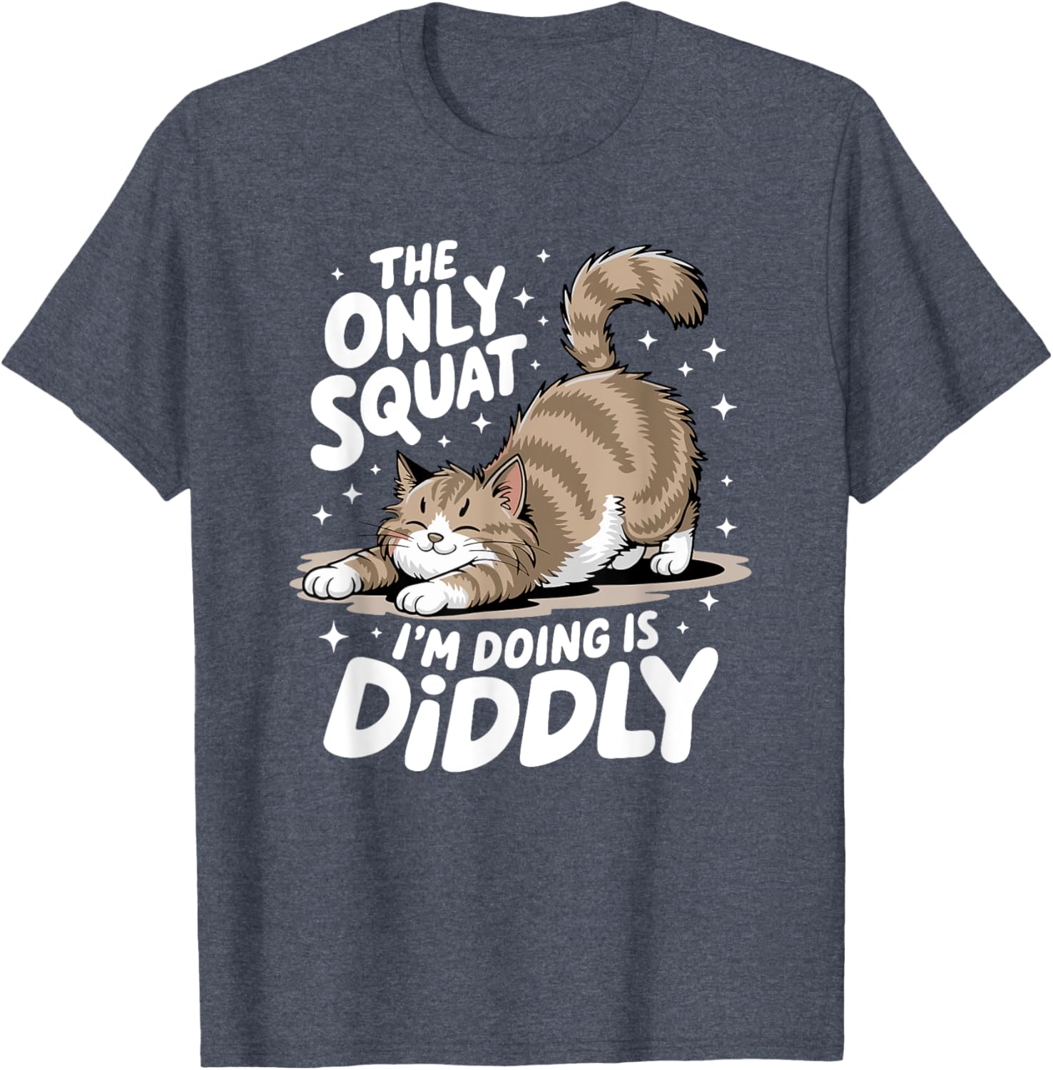 Funny Diddly Squat Cat T-Shirt for Men and Women - Perfect Gift for Cat Lovers - 6