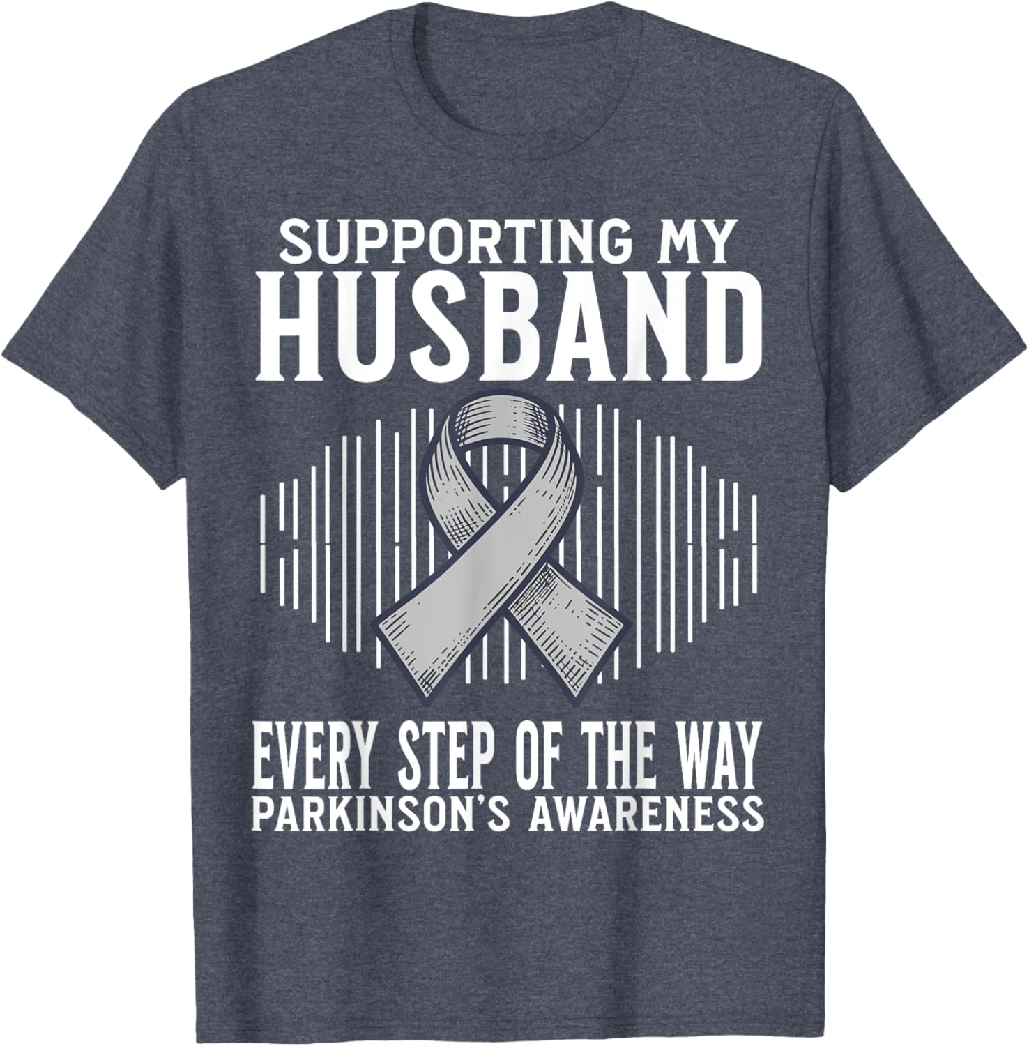 Support My Husband Parkinson's Disease Awareness T-Shirt Gift - 26
