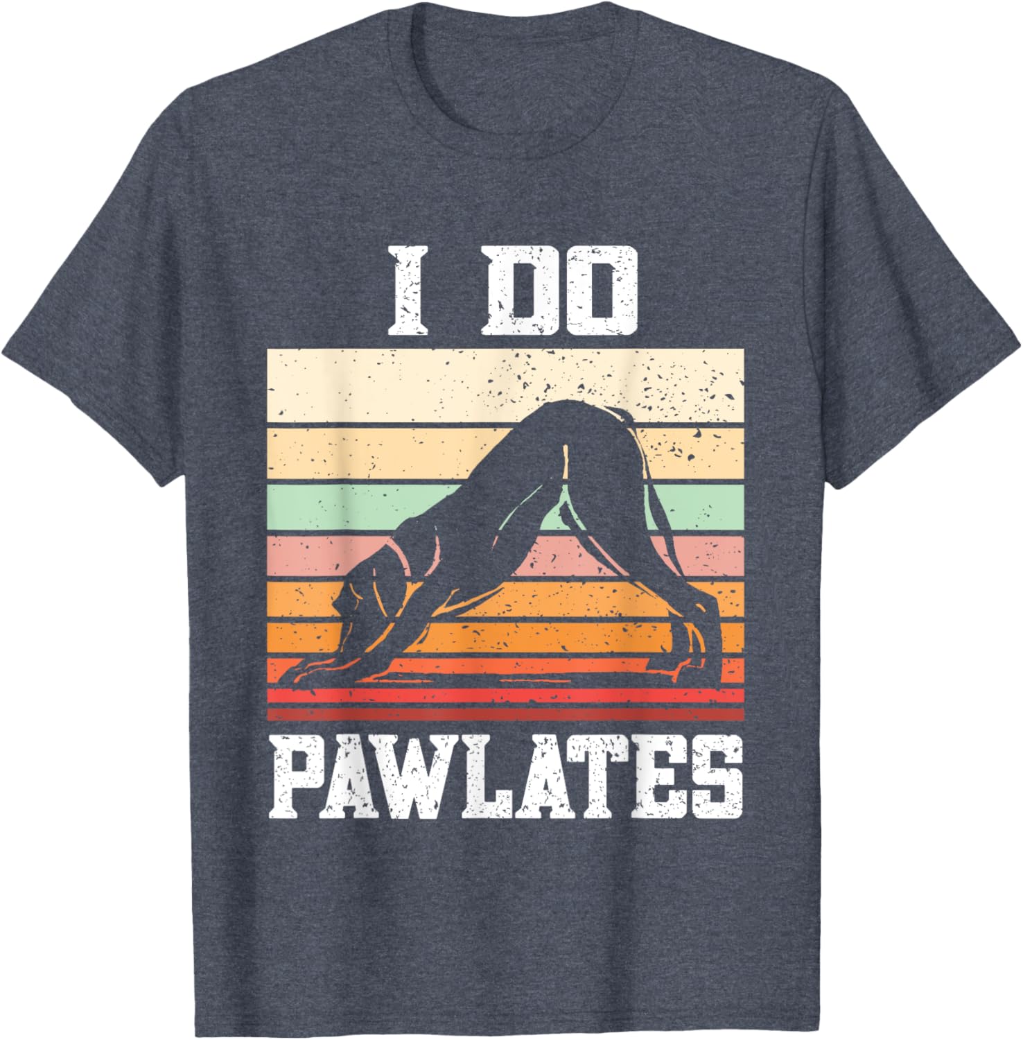 Pawlates Dog Pilates Workout T-Shirt for Men and Women - Fun Exercise Gear - 1