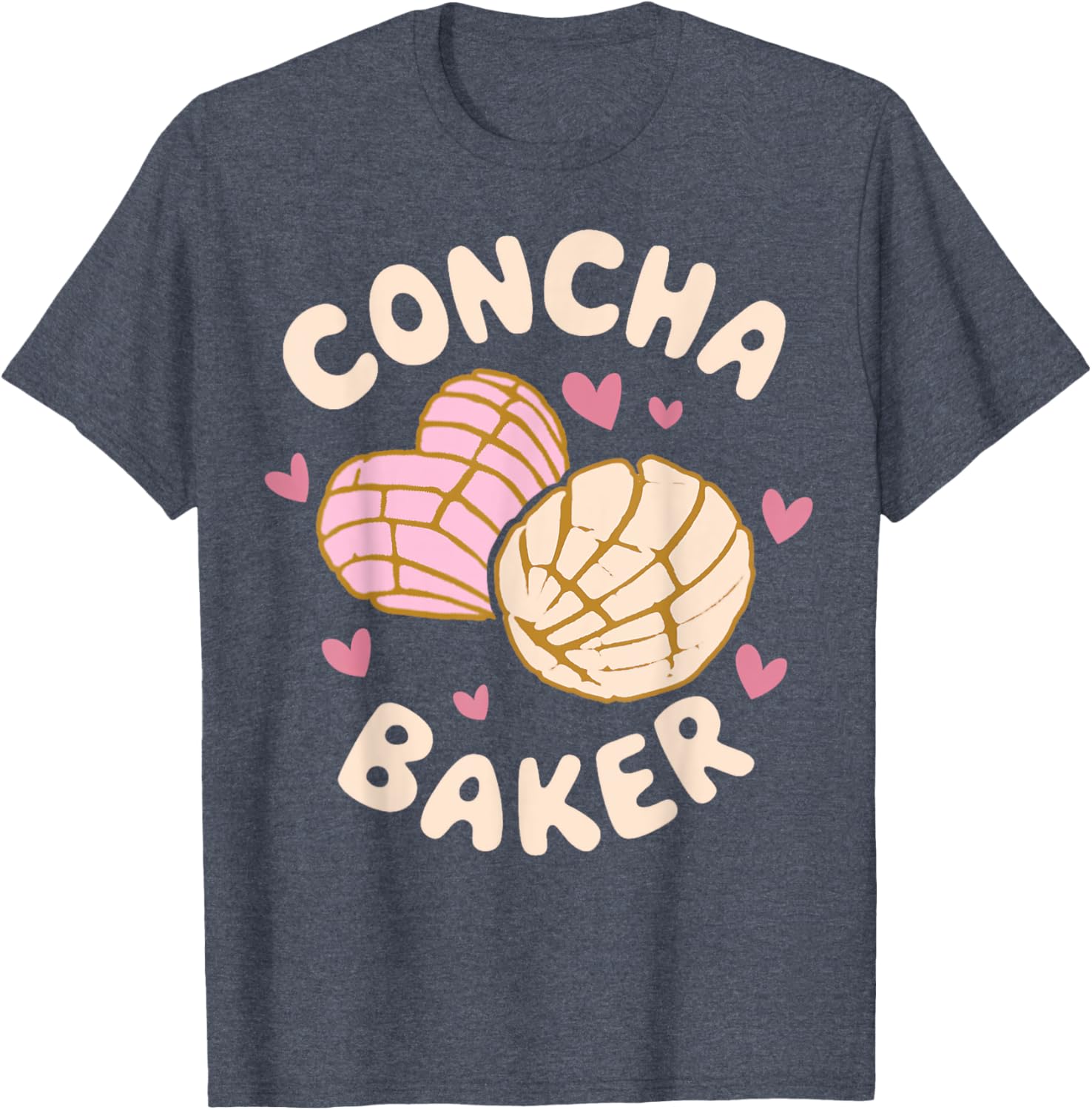 Latina Concha Baker T-Shirt for Lovers of Mexican Baked Pastries - 7
