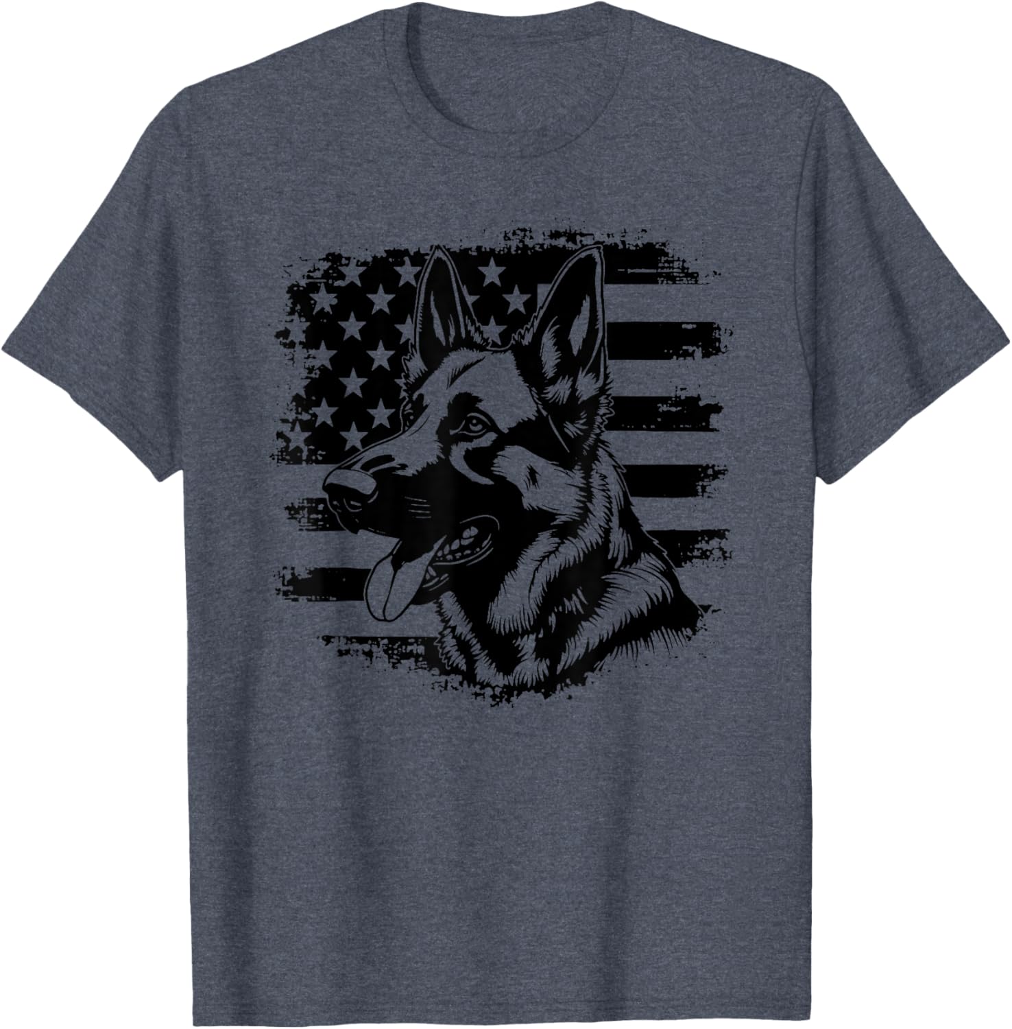 Patriotic German Shepherd USA Flag Sunglasses T-Shirt for 4th of July - 11