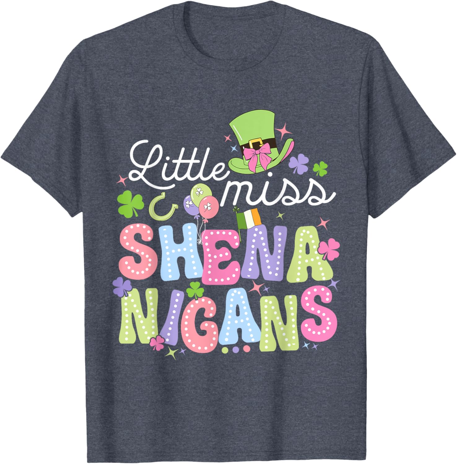Little Miss Shenanigans St Patricks Day Toddler Irish T-Shirt for Girls - 10