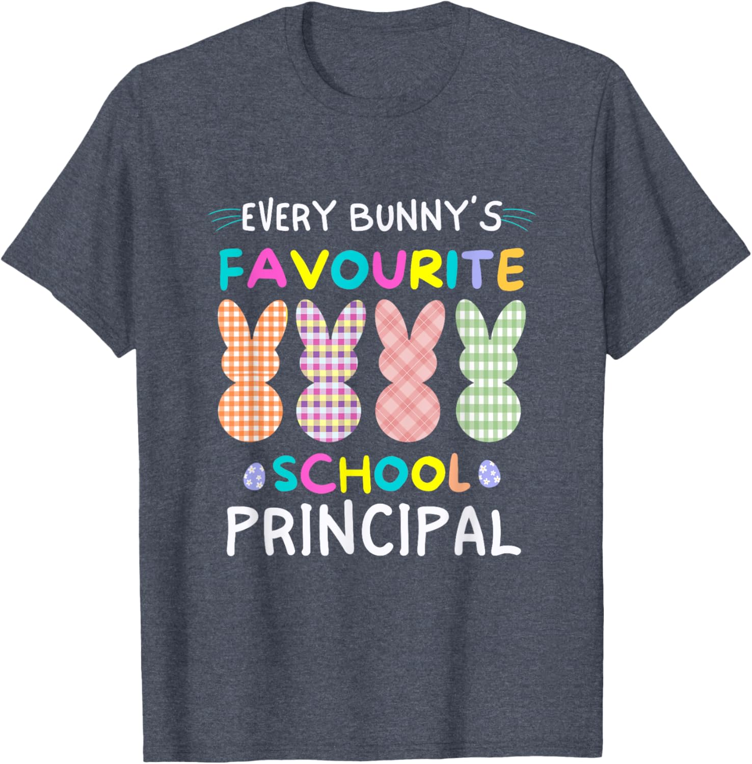 Every Bunny's Favorite Principal Easter Egg Hunt T-Shirt for Fun Celebrations - 14