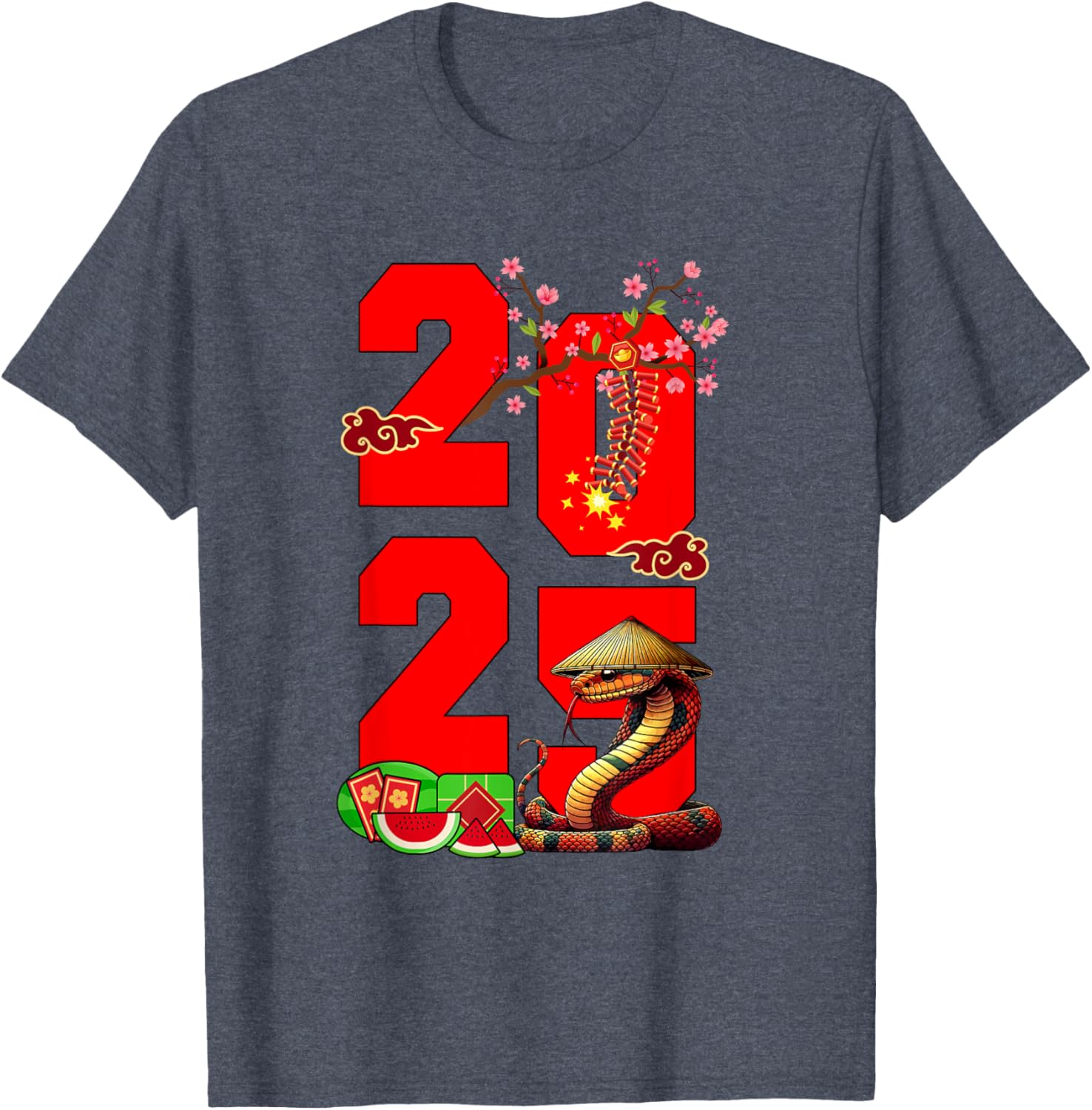 2025 Vietnamese Lunar New Year Snake Family T-Shirt for Festive Fun - 16