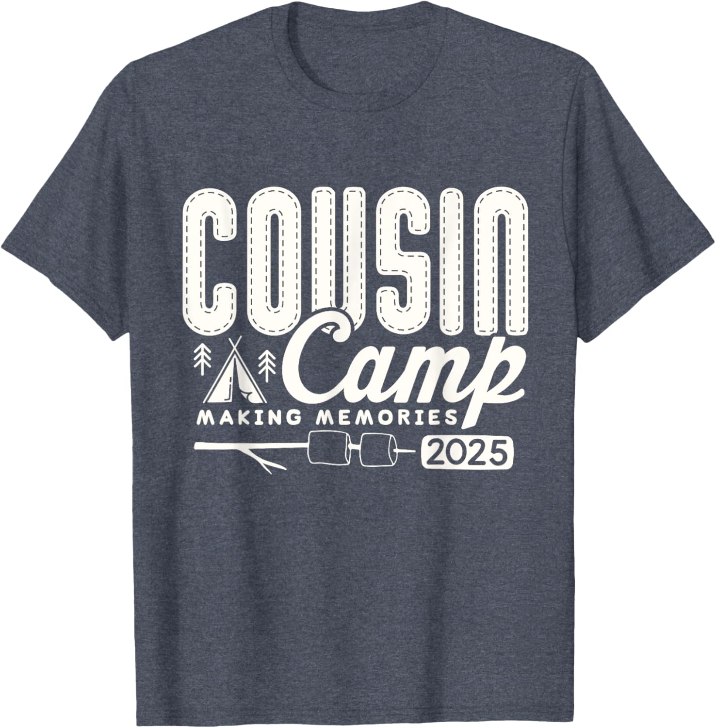 Cousin Camp Crew 2025 Family Vacation T-Shirt for Fun Summer Memories - 2