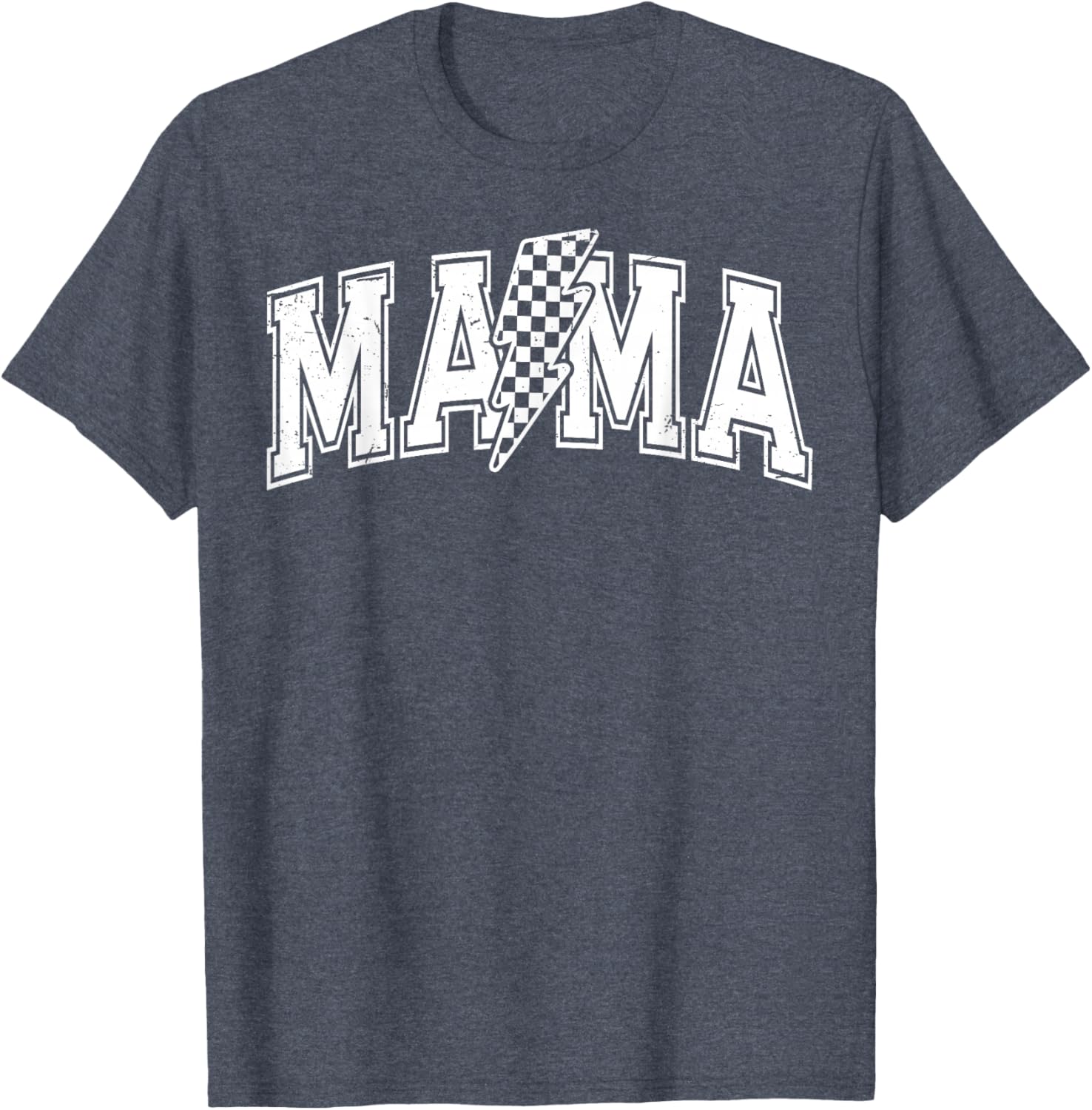Checkered Mama Black and White T-Shirt for Mother's Day Gift - 16