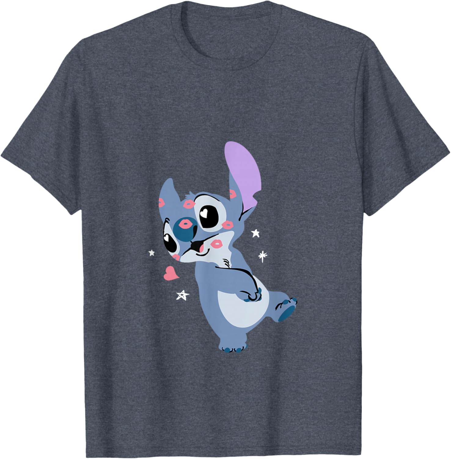 Disney Lilo and Stitch Valentine's Day Kisses T-Shirt for Fun Lovers - 4