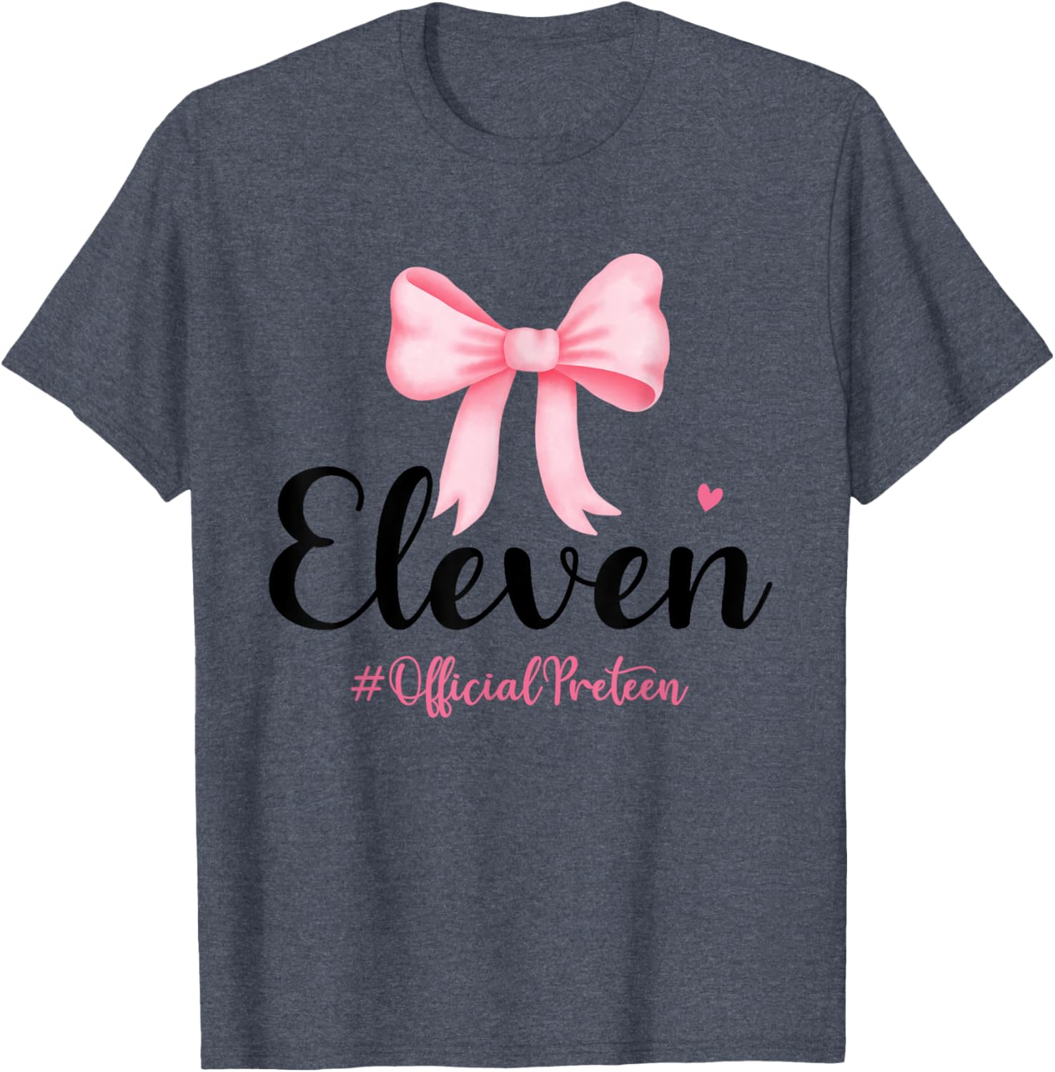Birthday Girl Pink Coquette Bow T-Shirt for 11 Year Olds Aesthetic Style - 12