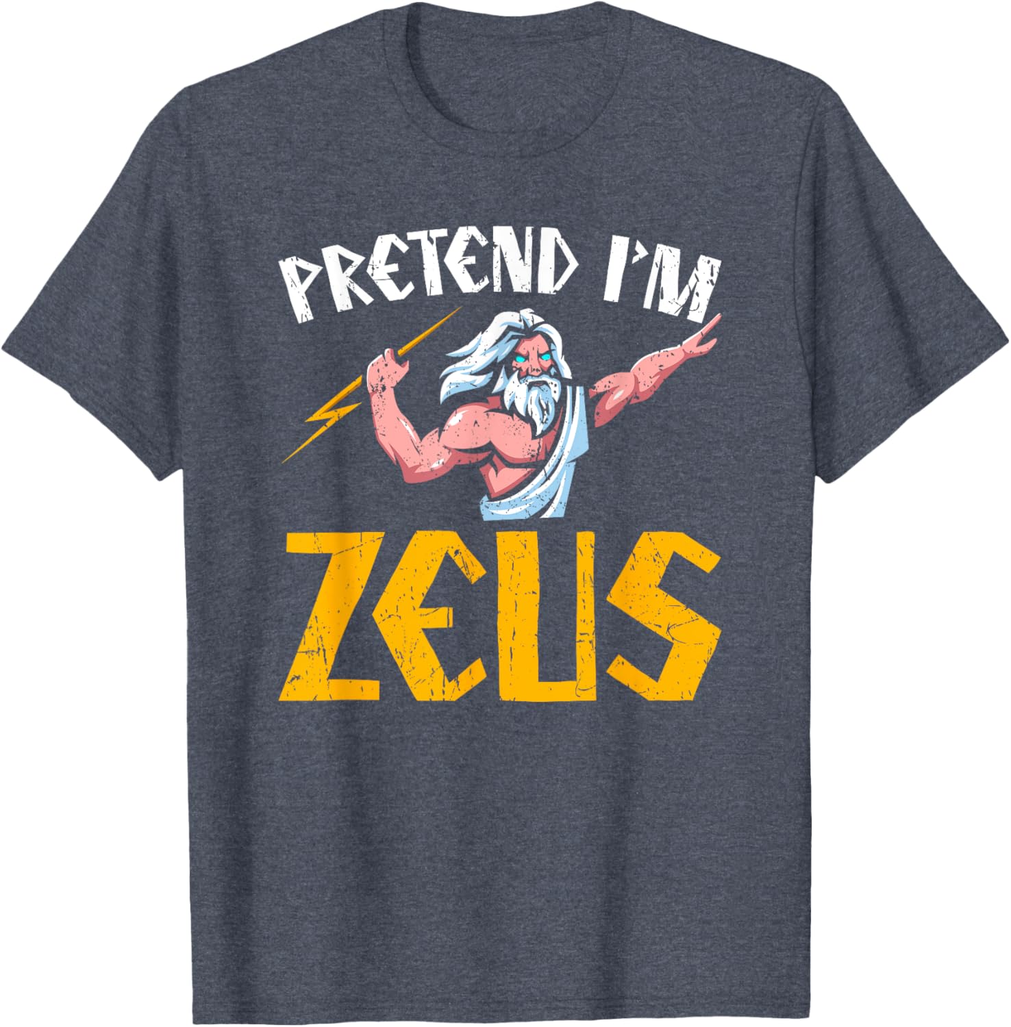 Pretend I'm Zeus T-Shirt - Greek Mythology Clothing for Fans of Ancient Greece - 15