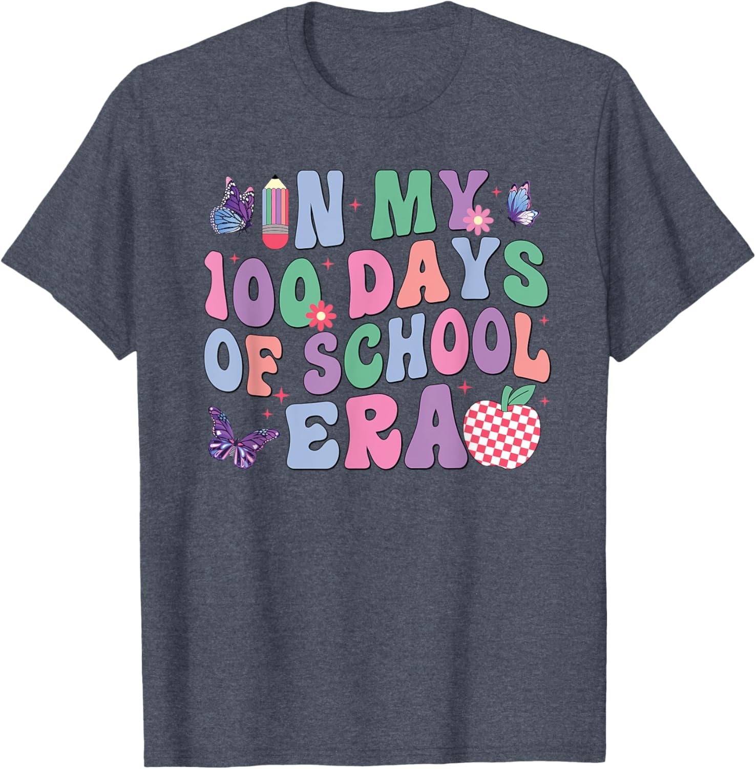 Groovy 100th Day of School Kids T-Shirt for Fun School Celebrations - 1