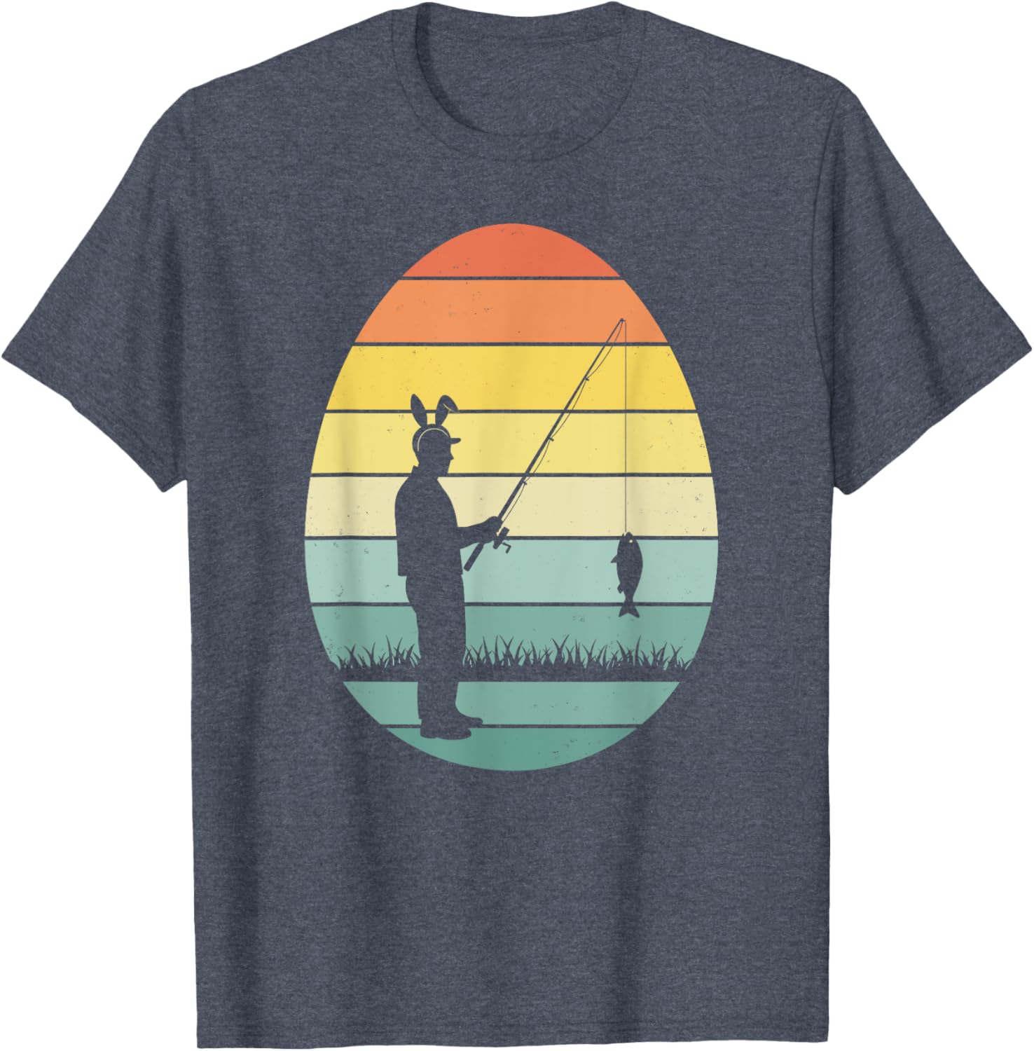 Retro Fishing Easter Egg T-Shirt for Men and Women - Perfect for Easter Fun - 11