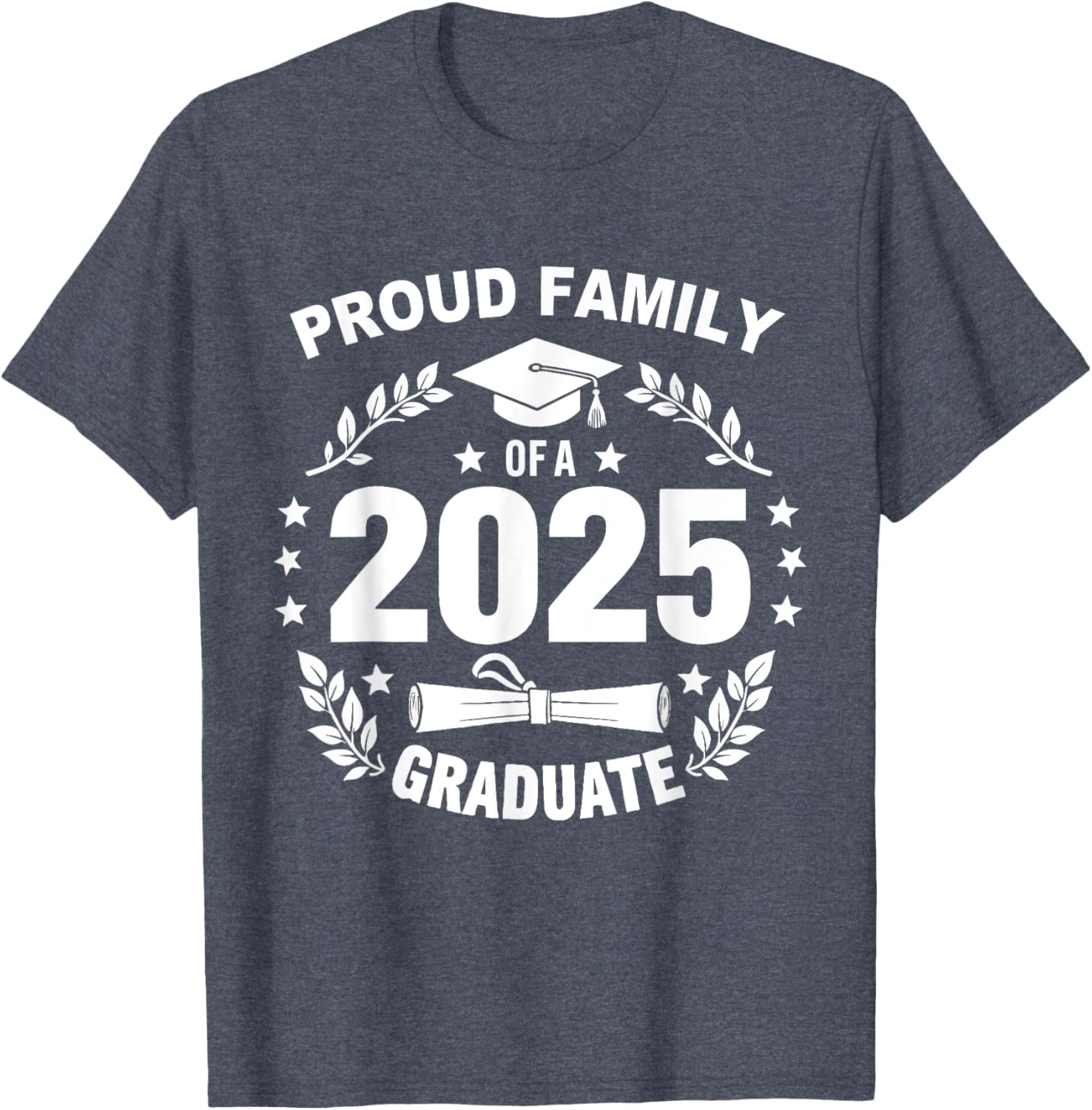 Proud Family Class of 2025 Graduate T-Shirt for Seniors and Families - 14