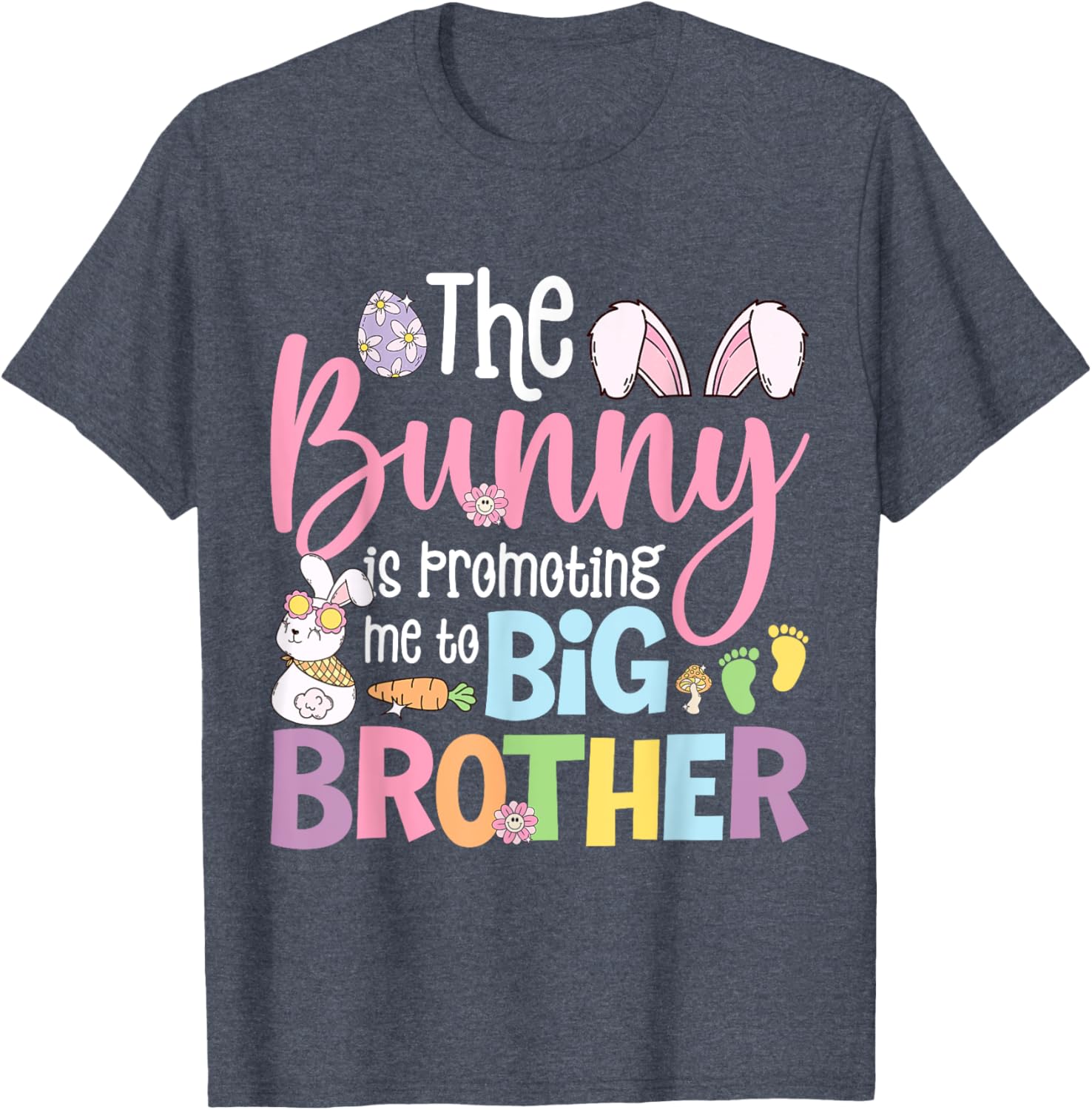 Big Brother Easter Bunny Pregnancy Announcement T-Shirt for Expecting Moms - 7