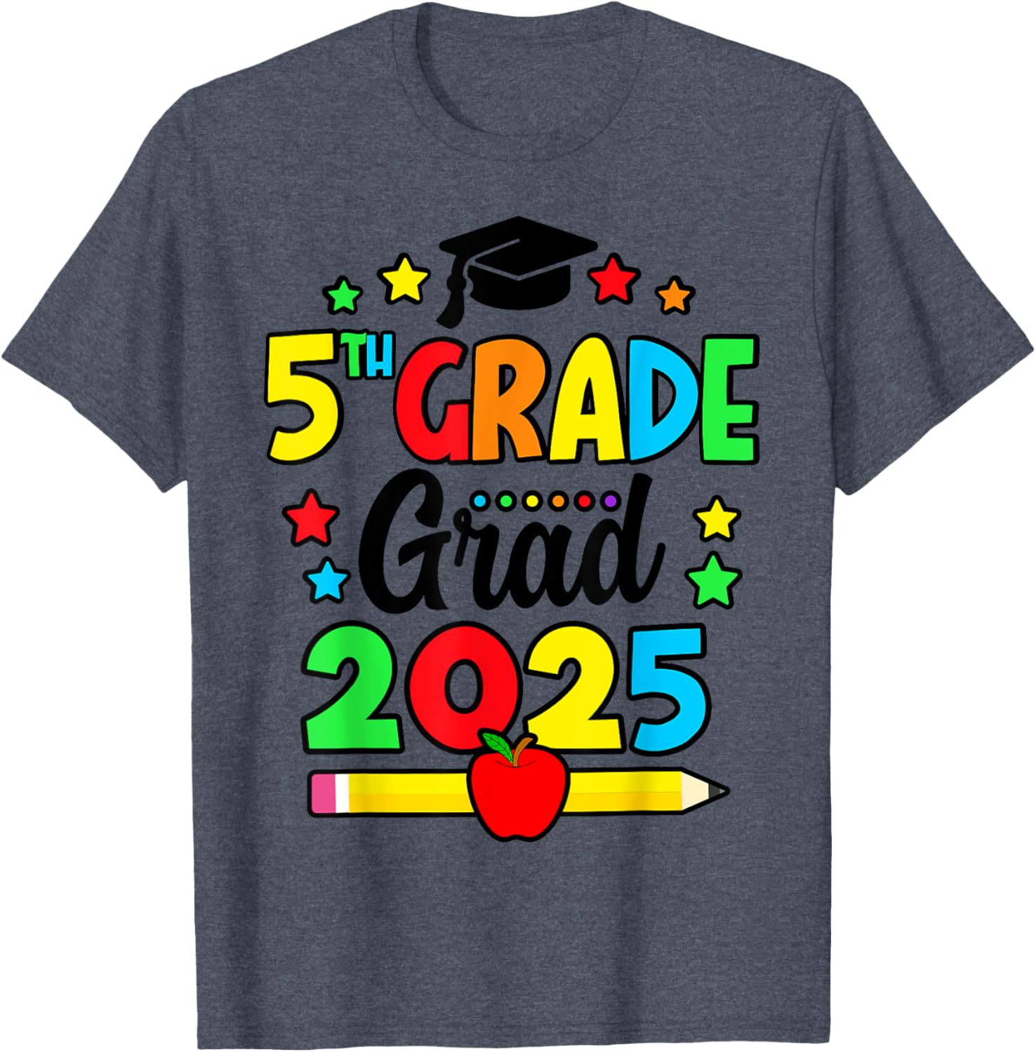 Fifth Grade Graduate 2025 T-Shirt for Elementary School Celebration - 4