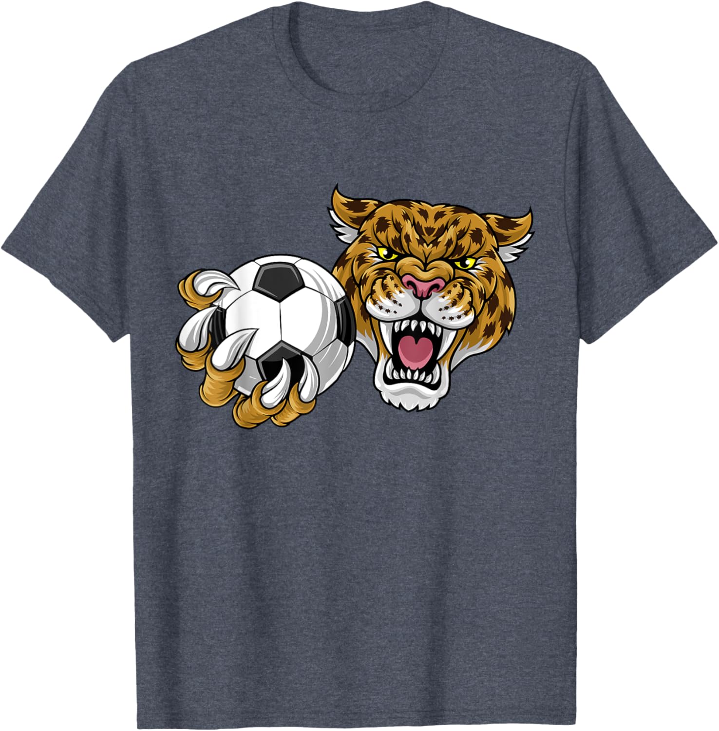 Jaguar Leopard Cheetah Soccer Ball Cartoon Character T-Shirt for Kids - 29