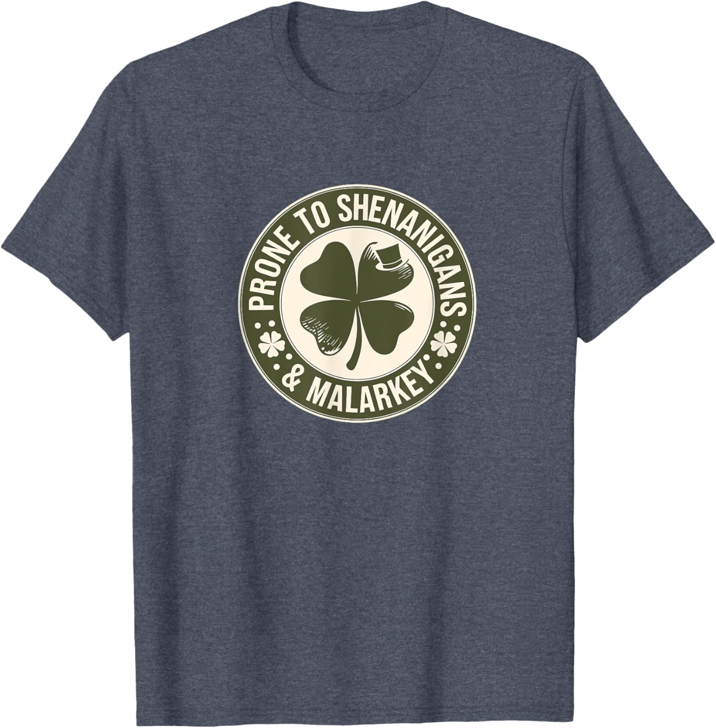 Prone to Shenanigans St Patrick's Day Clover T-Shirt for Fun Celebrations - 7