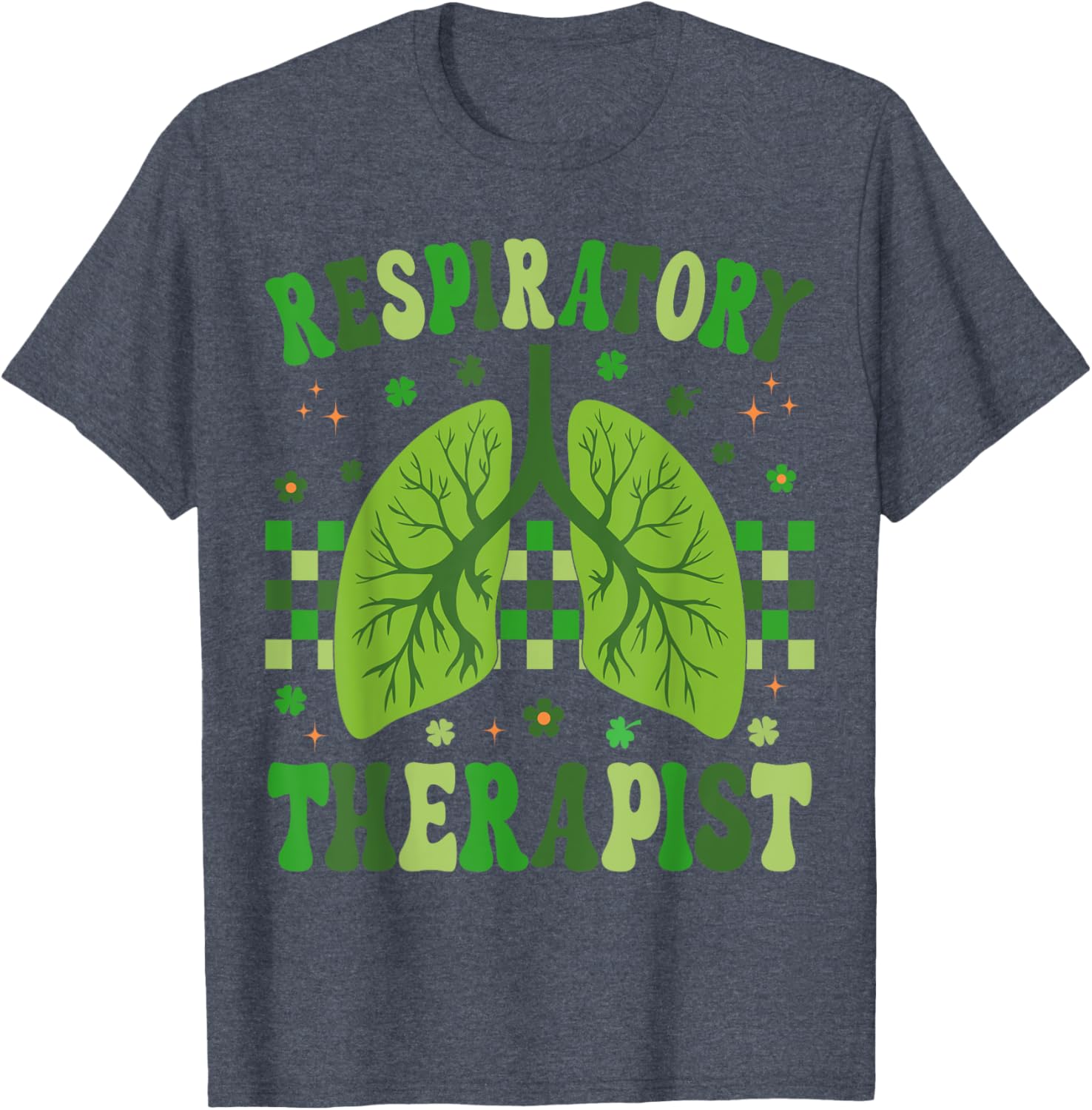 Groovy St Patrick's Day T-Shirt for Respiratory Therapy Nurses - 1