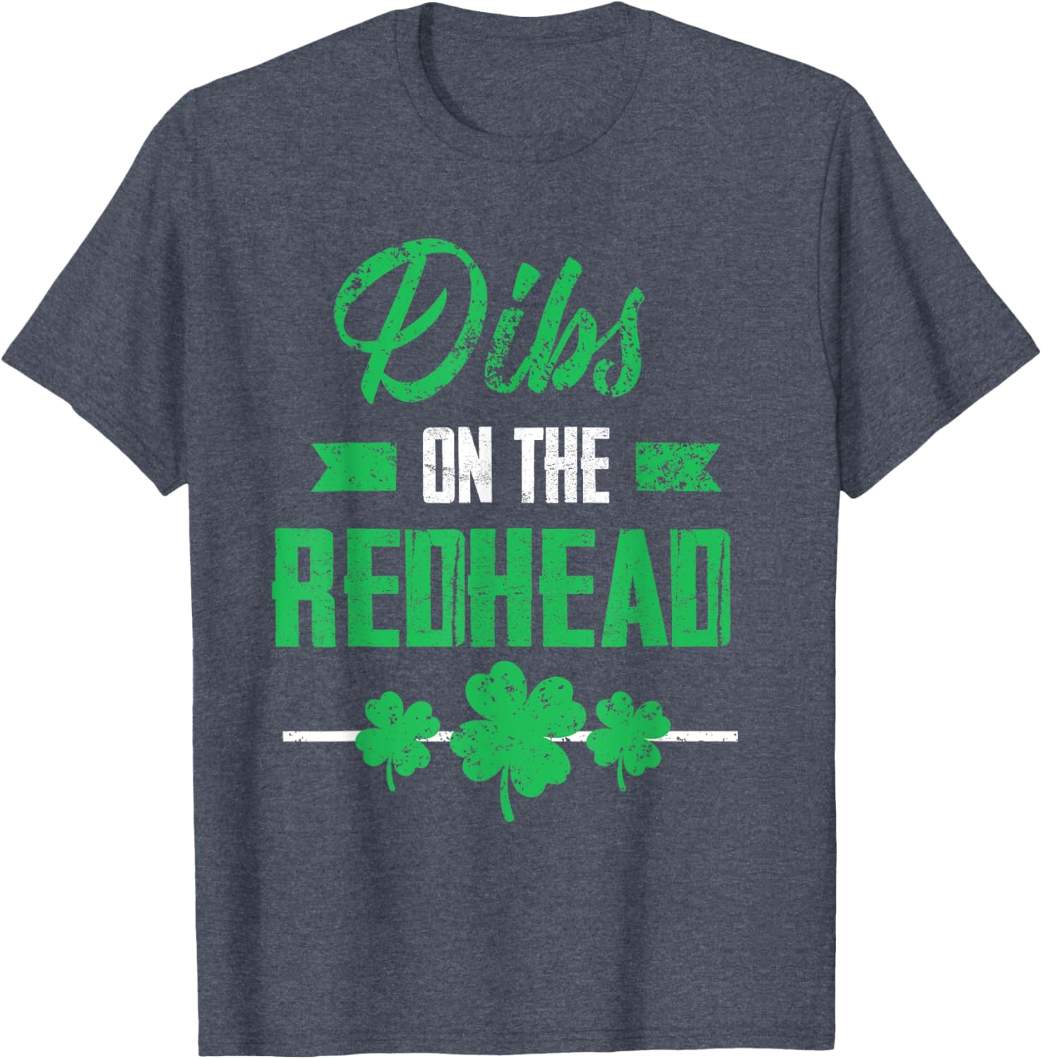 Dibs on the Redhead Shamrock Funny St Patricks Day T-Shirt for Laughs - 5