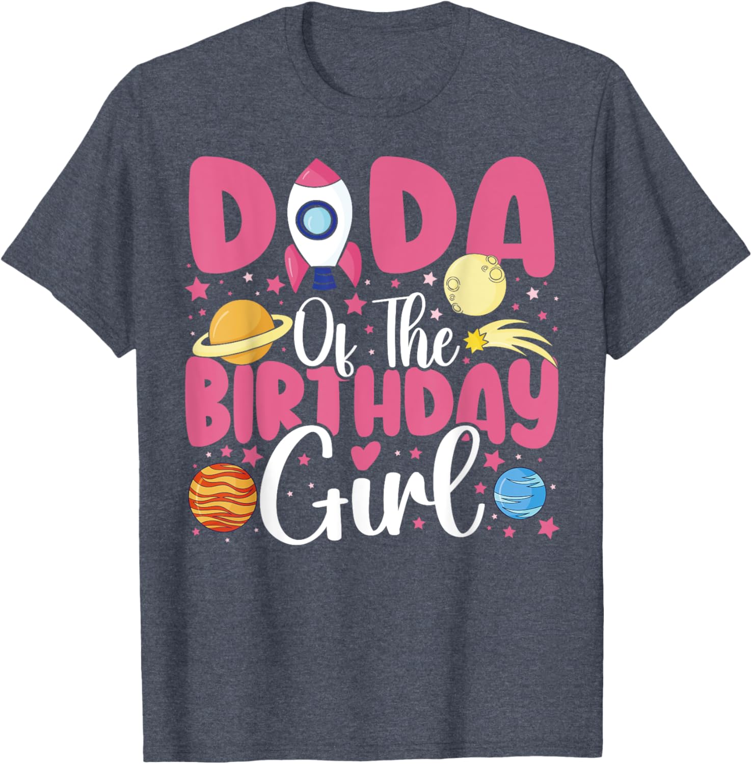 Birthday Girl Astronaut Family T-Shirt for Fun Celebrations - 8