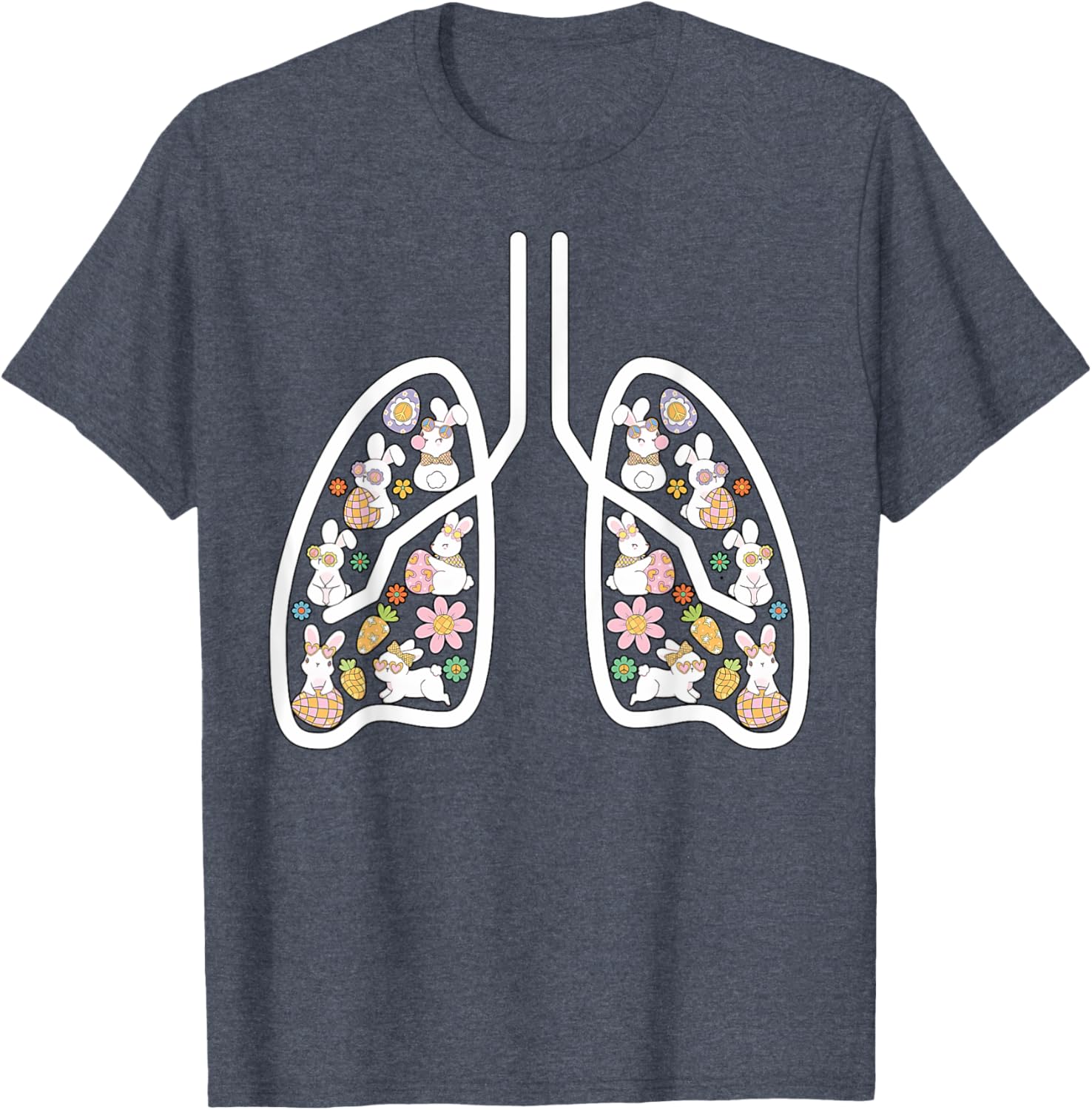 Respiratory Therapist Easter Lungs Nurse T-Shirt for Pulmonologists - 25