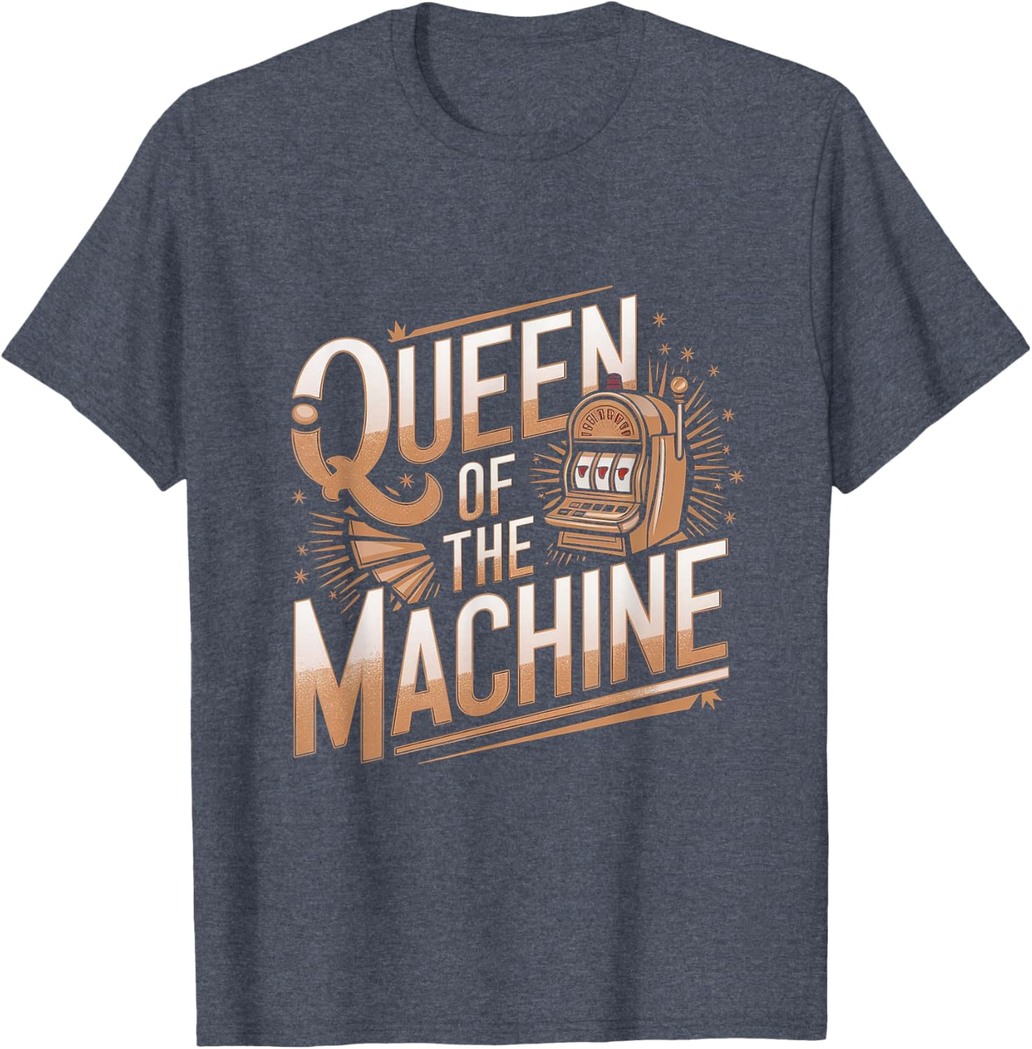 Queen of the Machine Funny Slot Machine Casino T-Shirt for Fun Lovers - 2