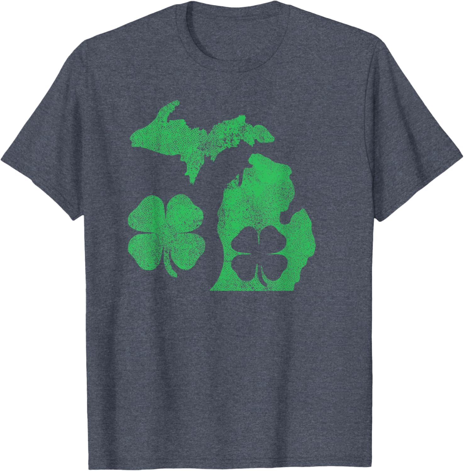 Michigan Shamrock St Patricks Day T-Shirt for Celebrating Irish Pride - 2