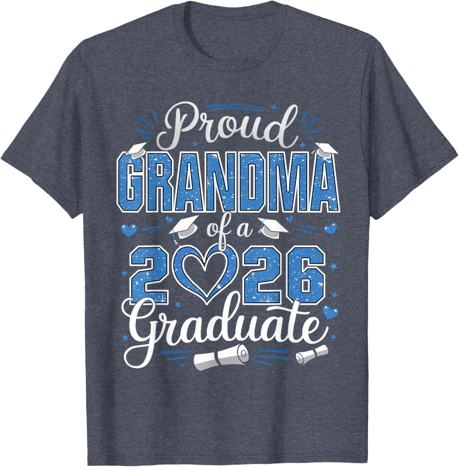 Proud Grandma Class of 2026 Graduate Senior T-Shirt for Grandma - 13