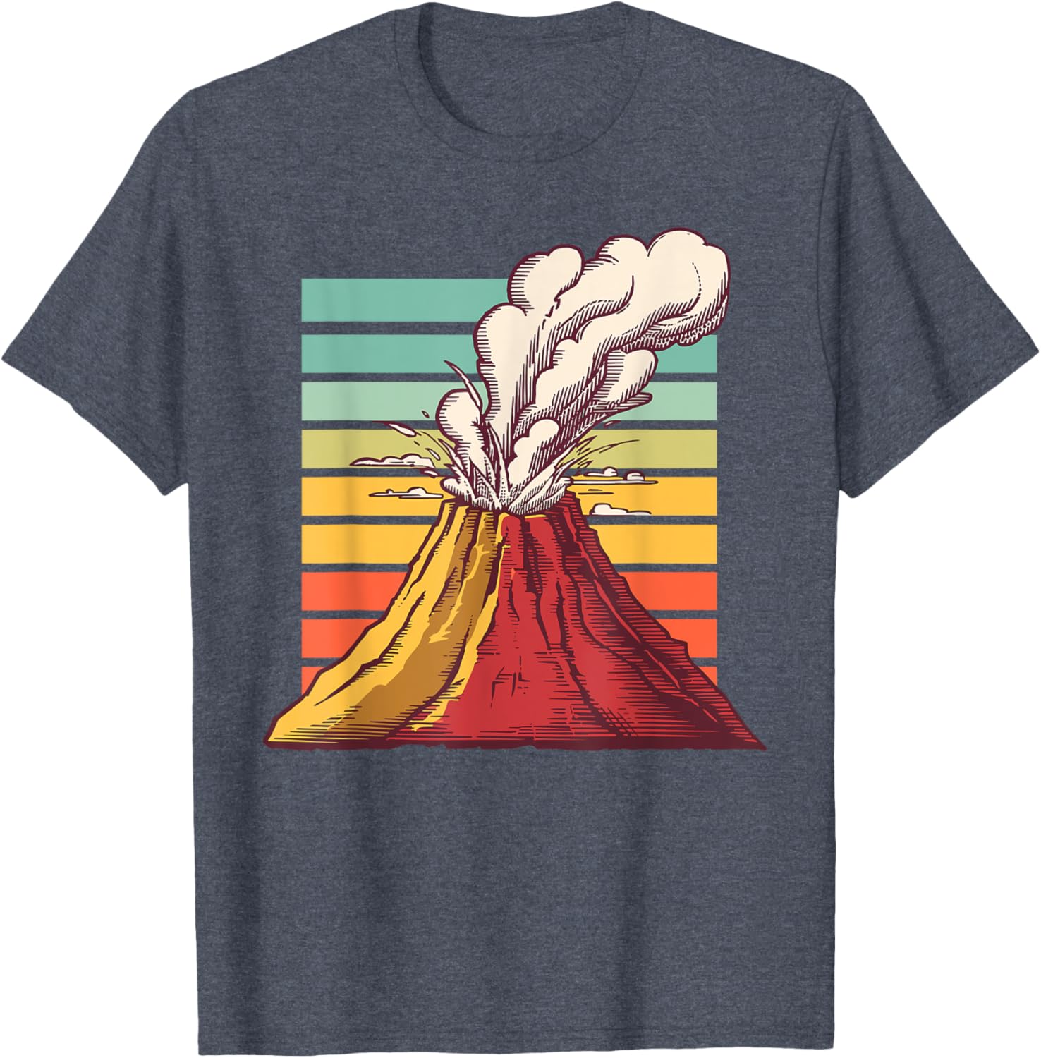 Cool Volcano Art T-Shirt for Men, Women, and Kids - Perfect for Geology Lovers - 7