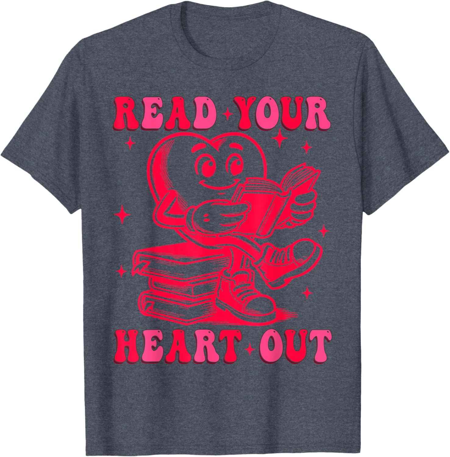 Read Your Heart Out Valentine's Day T-Shirt for Book Lovers - 9