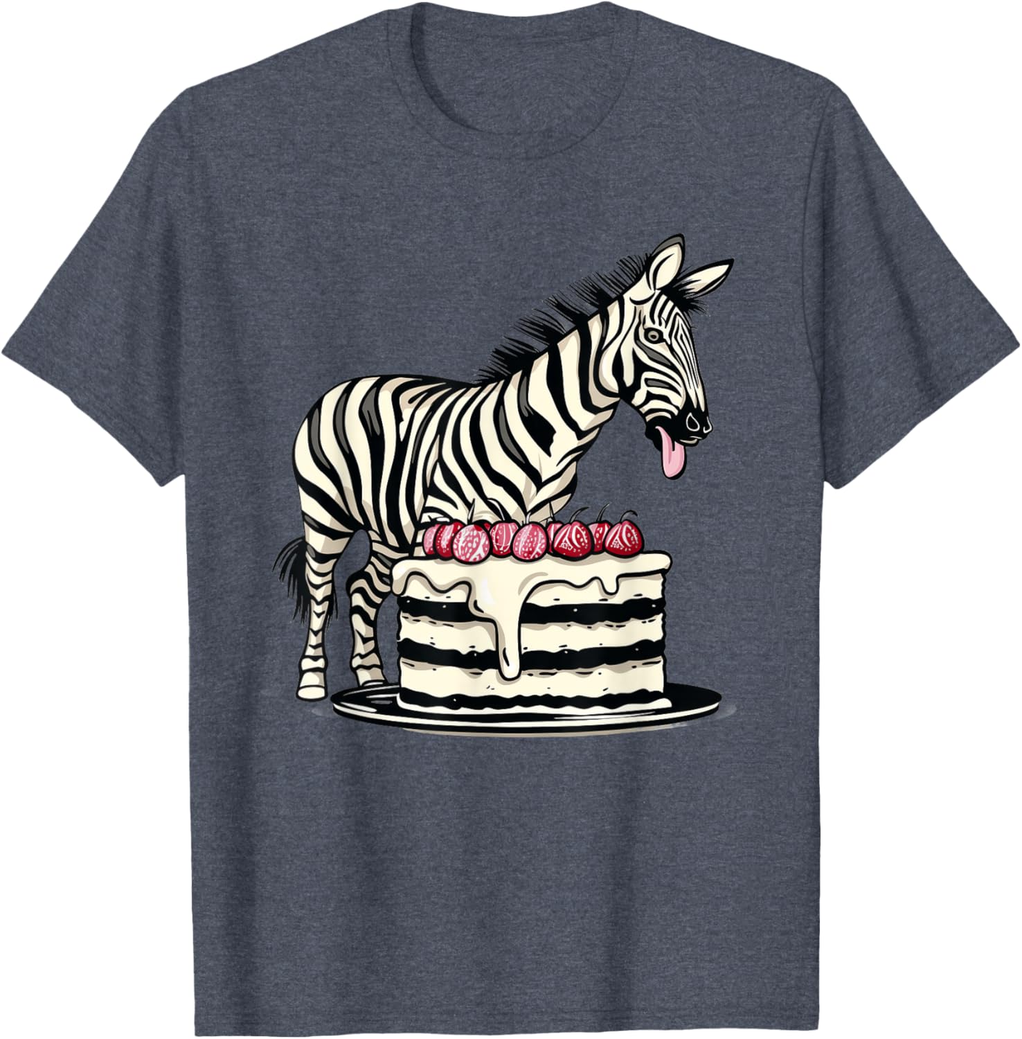 Zebra Cake Funny T-Shirt for Fun-Loving Foodies and Animal Lovers - 2