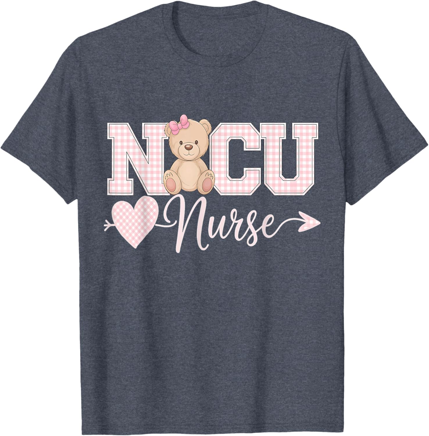 Coquette Bow NICU Nurse T-Shirt for Caring Neonatal ICU RNs - 5