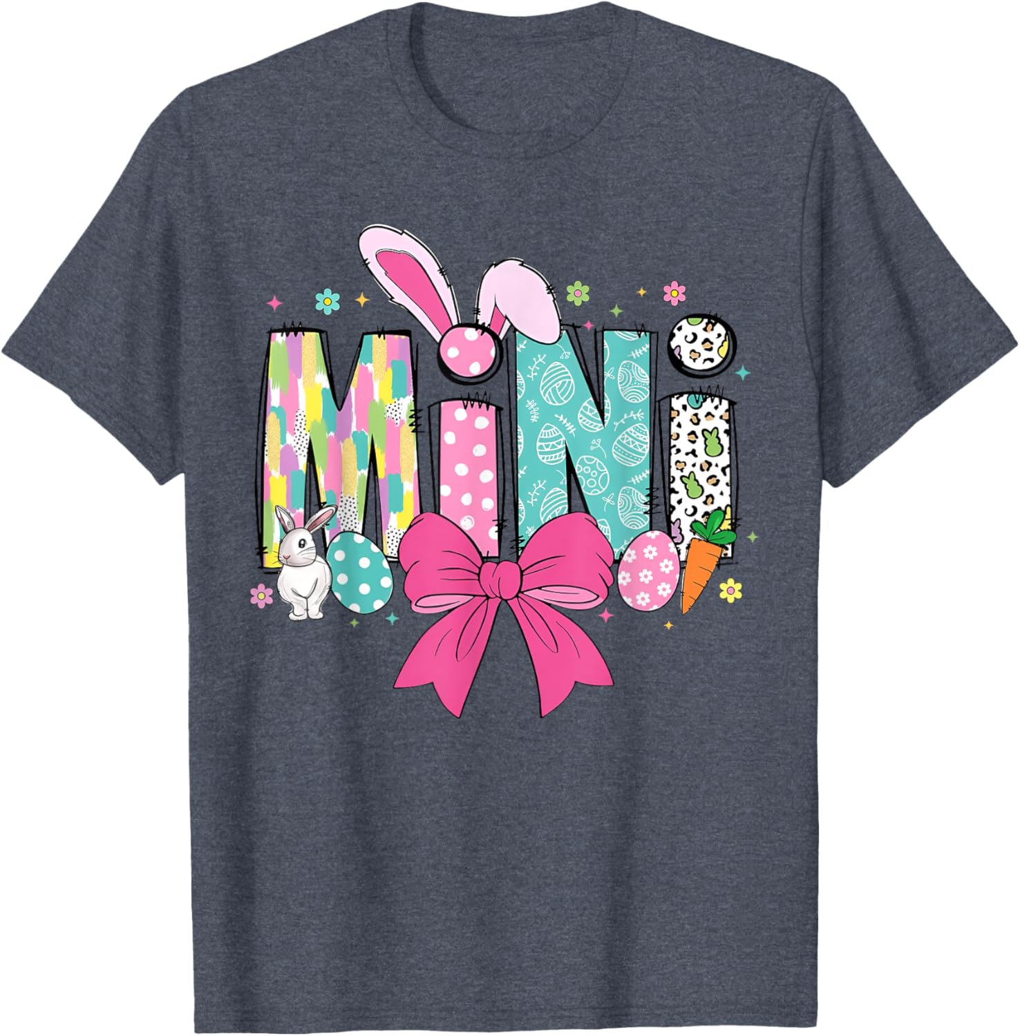 Adorable Mama Bunny Easter T-Shirt for Matching Family Celebrations - 17