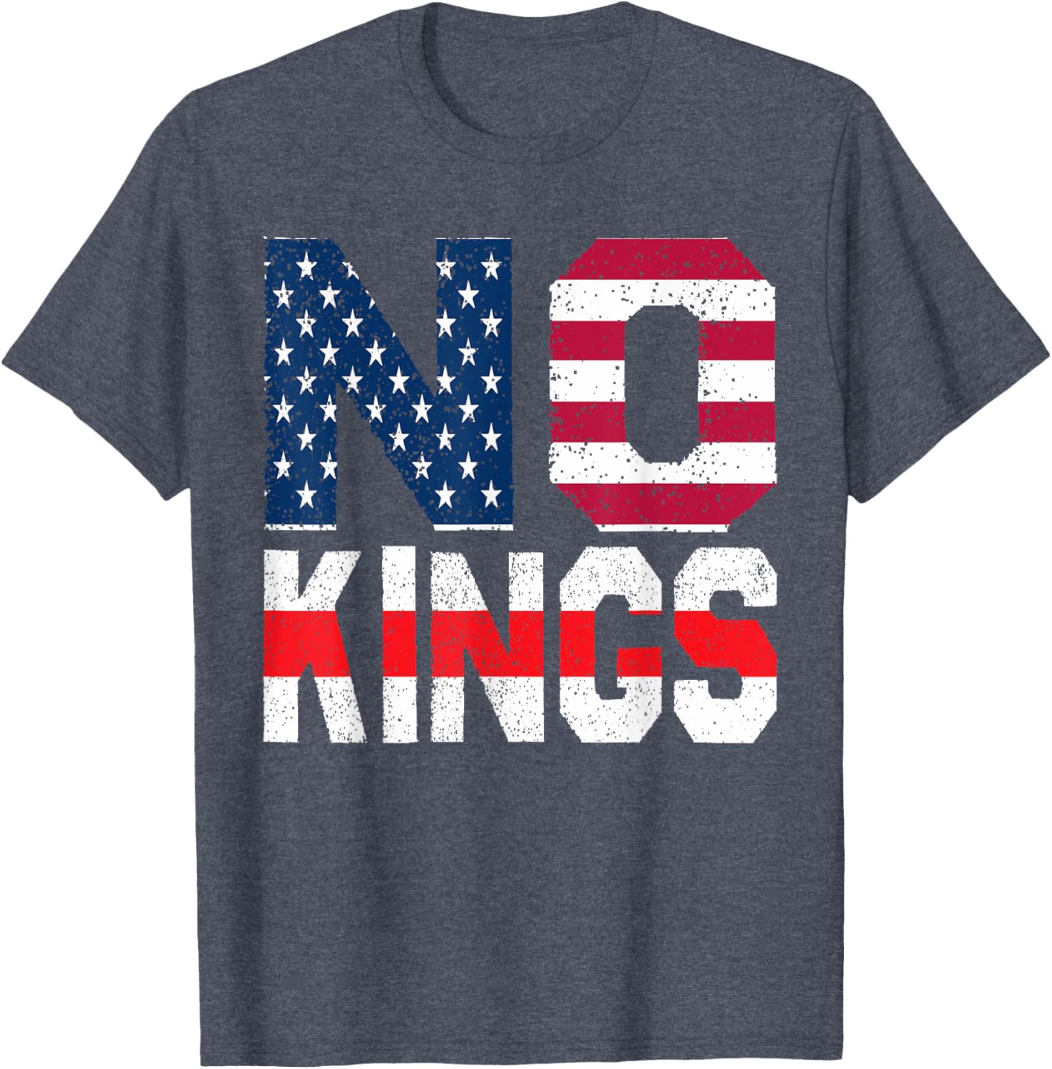 No Kings Flag Proud T-Shirt for Freedom Lovers - Comfortable Cotton Tee - 6