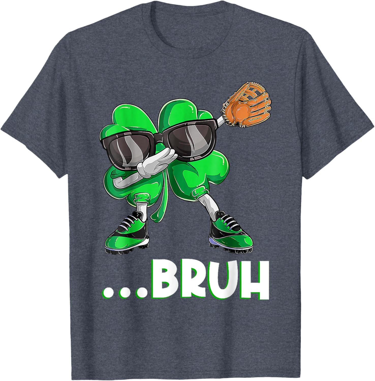 Bruh Dabbing Shamrock T-Shirt for St Patrick's Day - Fun Men's Apparel - 13