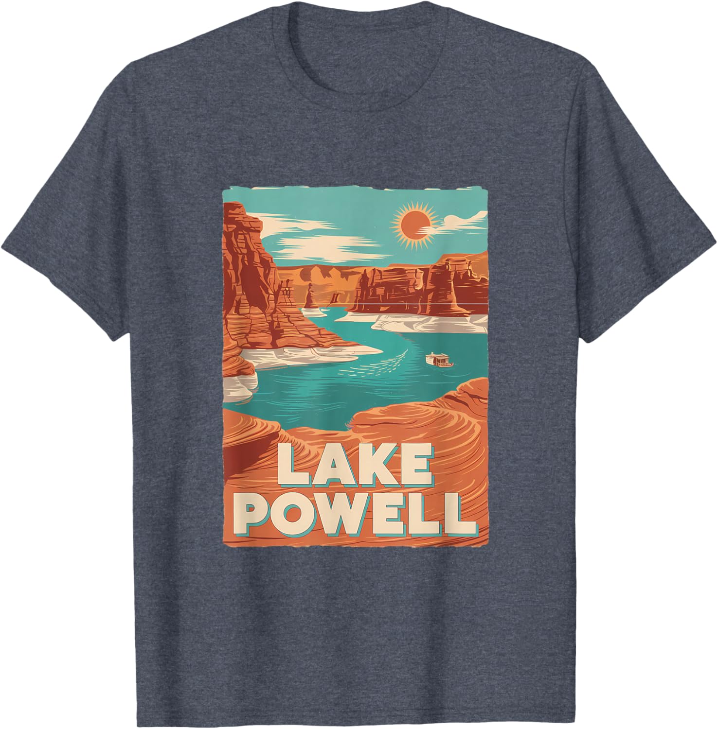 Lake Powell Vintage Canyon Sun Adventure T-Shirt for Outdoor Lovers - 6