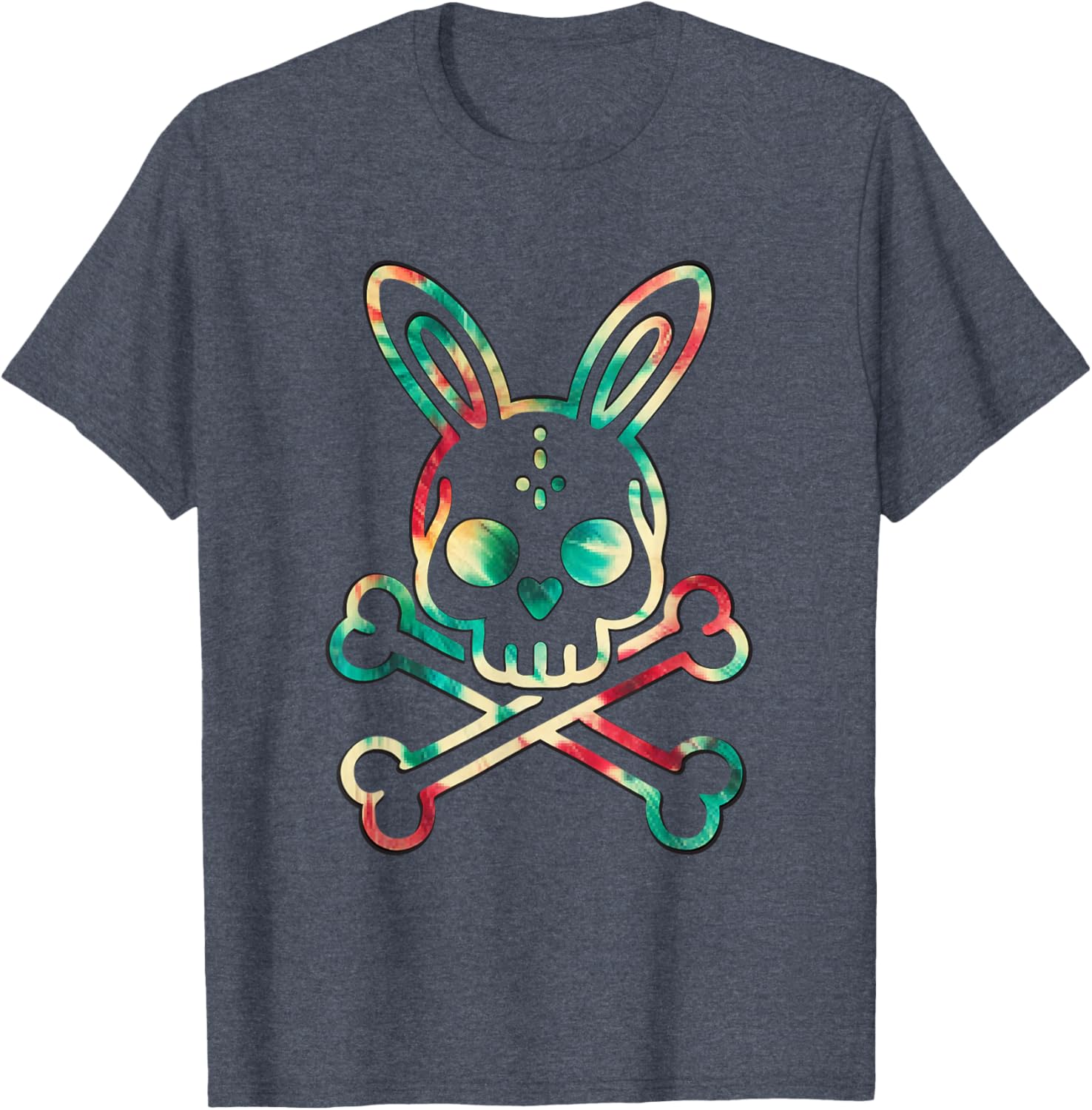 Tie Dye Bunny Skull Rabbit Skeleton Men’s T-Shirt for Unique Style - 5