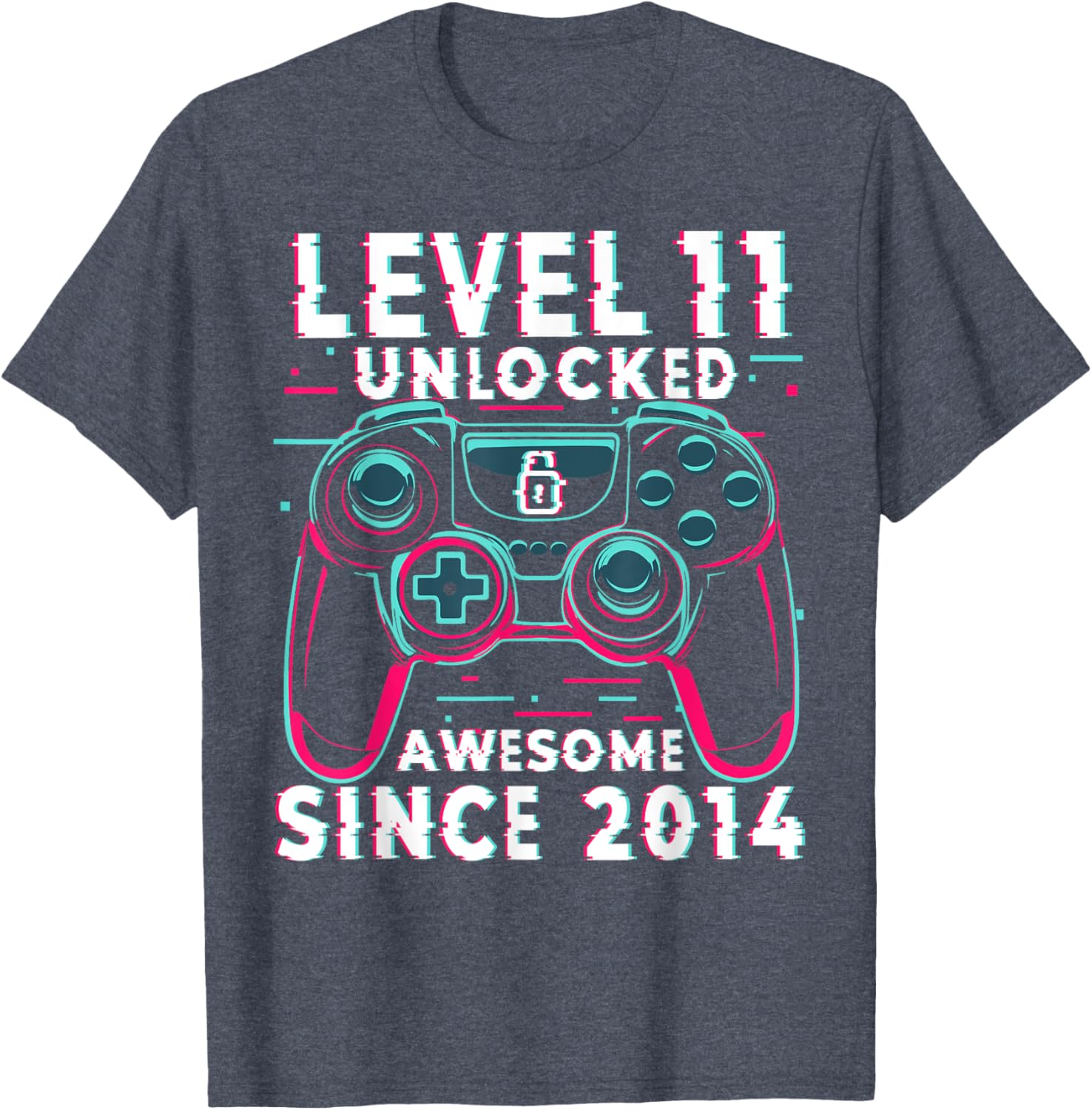 Level 11 Unlocked Gamer Boys T-Shirt for 11th Birthday Celebration - 2
