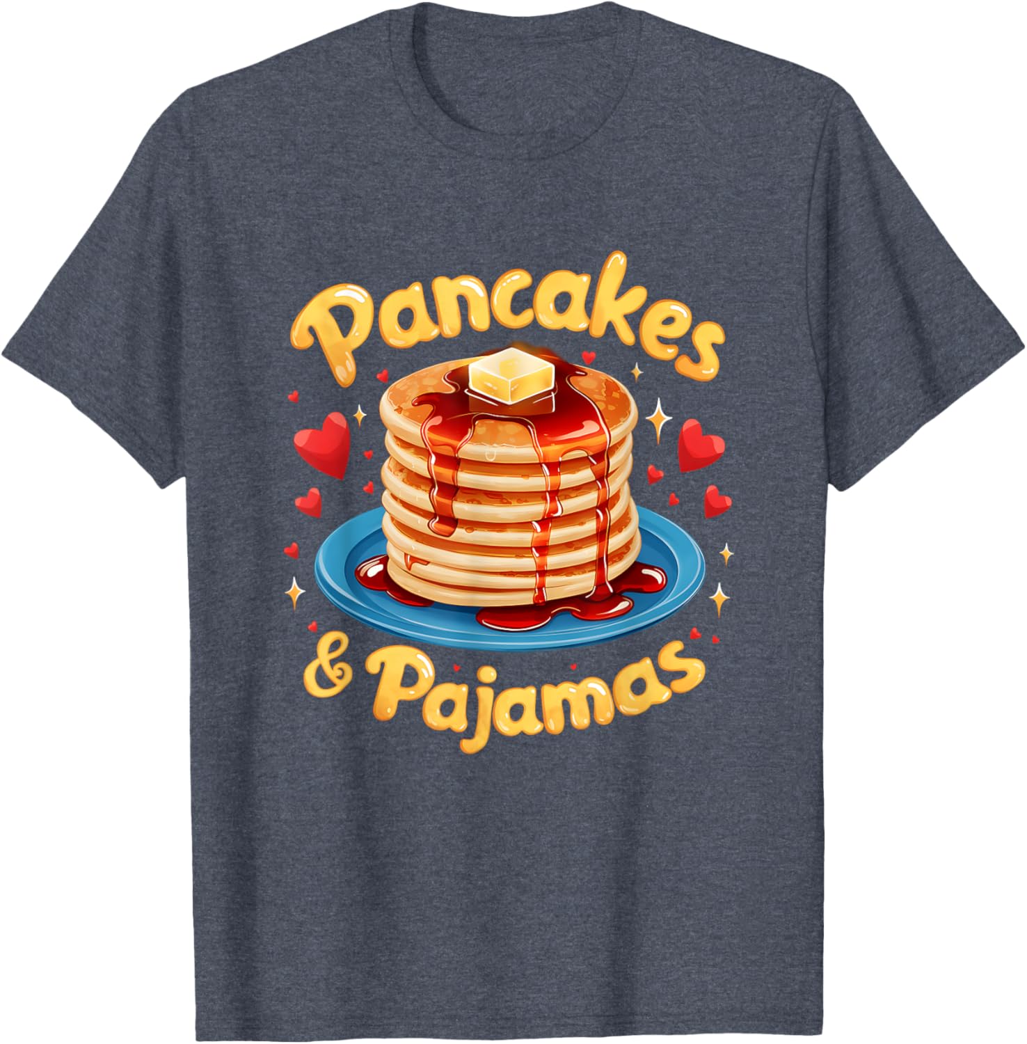 Adorable Pancakes And Pajamas Breakfast Fun Friends T-Shirt for Foodies - 6