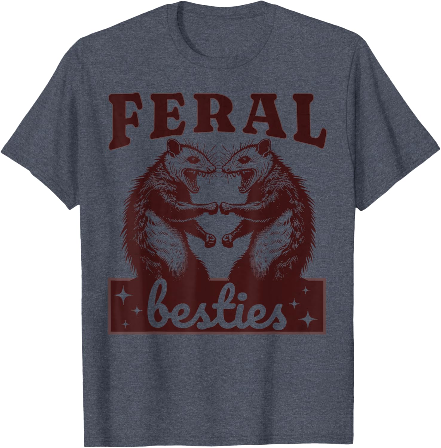 Possum Feral Besties Funny Matching BFF T-Shirt for Twinning Fun - 8