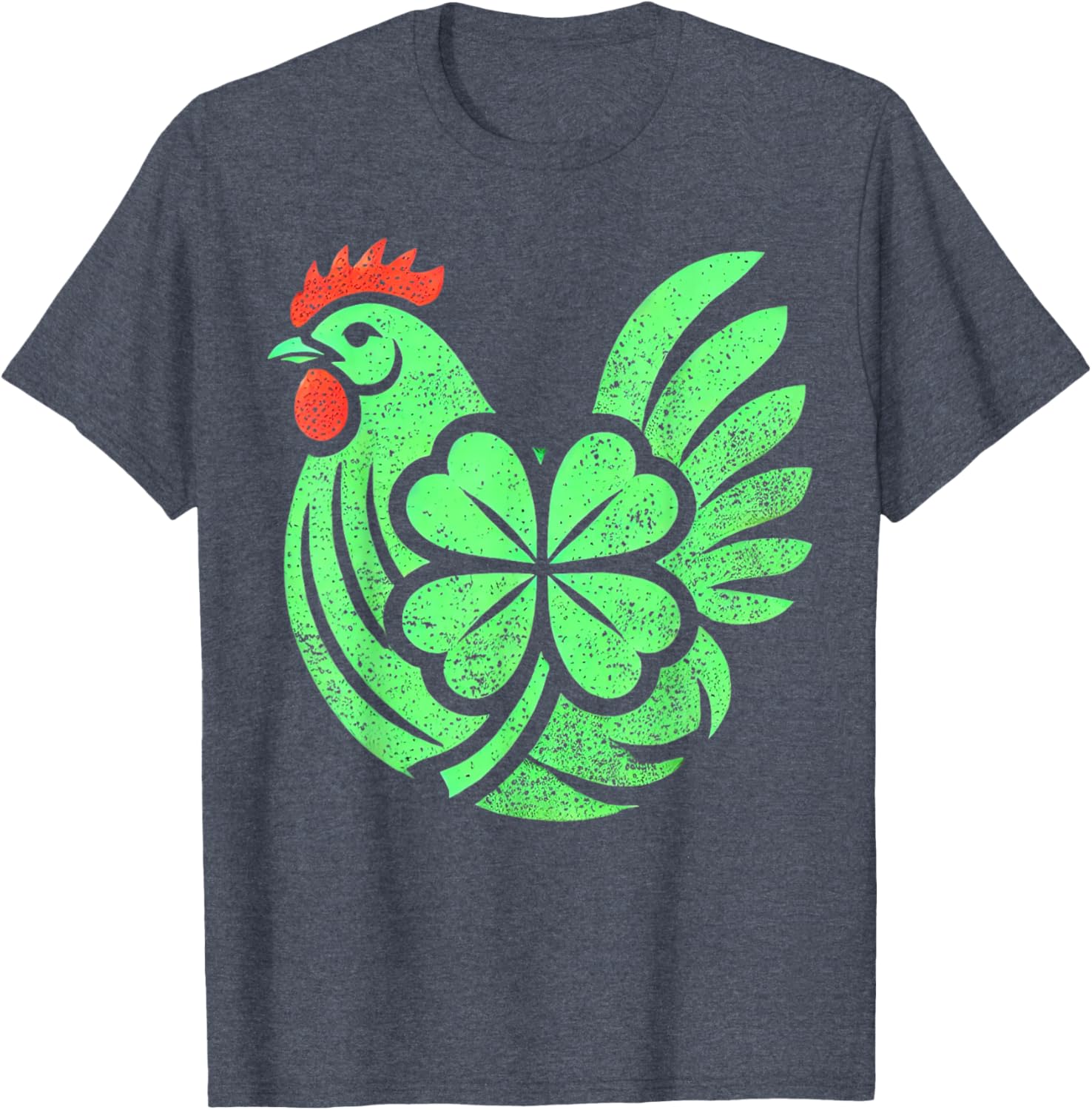 Cute Chicken Hen Shamrock St. Patrick's Day T-Shirt for Festive Fun - 22