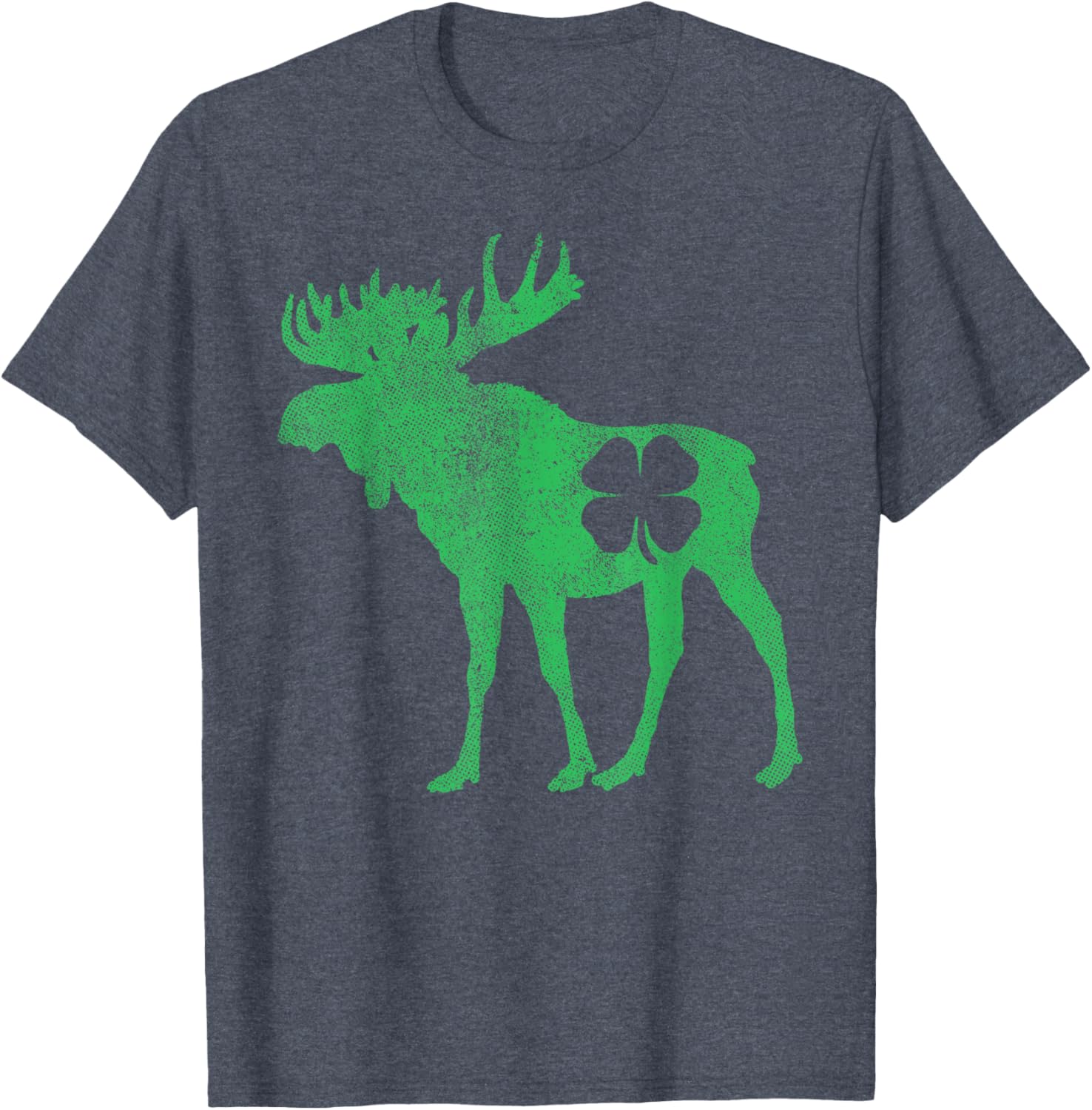 Funny Moose Shamrock St Patricks Day T-Shirt for Irish Celebration - 2