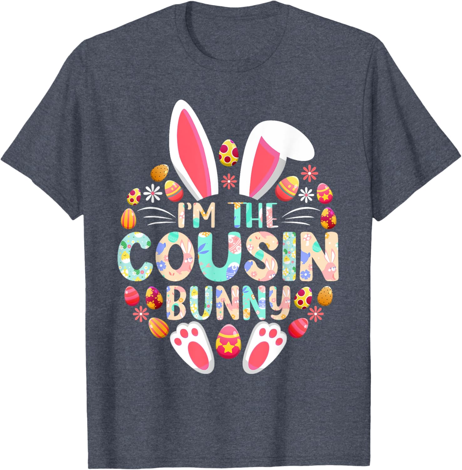 Funny Easter Bunny Family Matching T-Shirt for Cousins and Kids - 10
