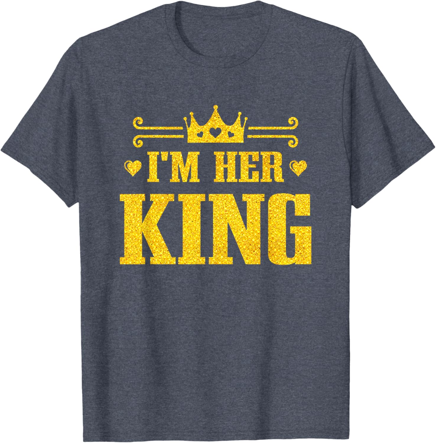 His Queen Her King Couples T-Shirt for Valentine's Day and Anniversaries - 10
